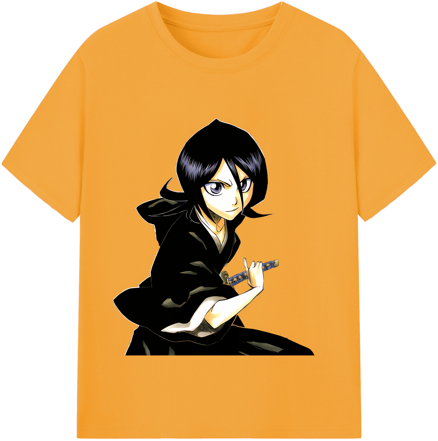 （画像用） ブリーチ 朽木ルキア BLEACH Kuchiki Rukia レディースカジュアルプリントTシャツ（綿100％）