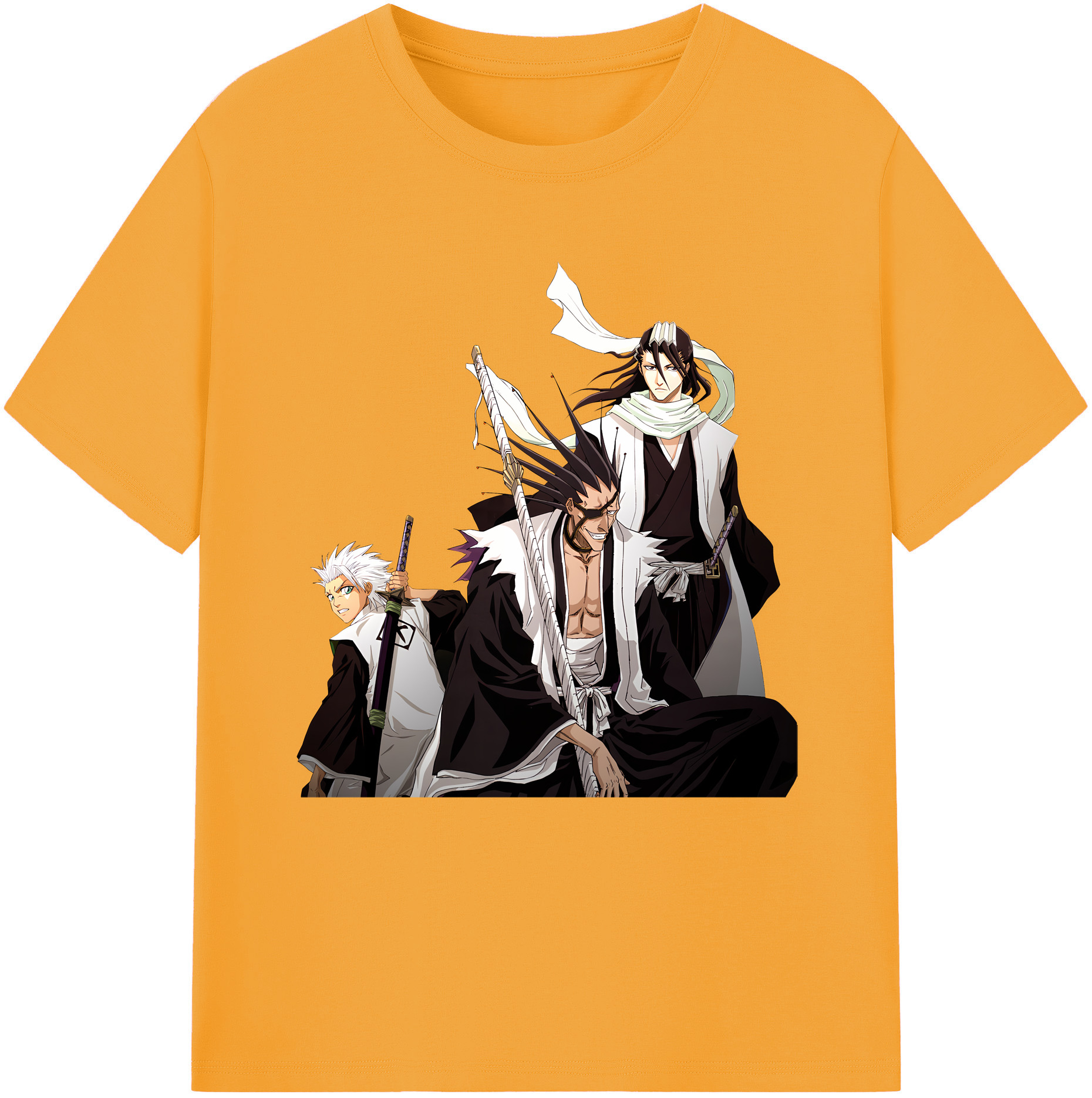 （画像用） ブリーチ ざらき けんぱち BLEACH Zaraki Kenpachi レディースカジュアルプリントTシャツ（綿100％）