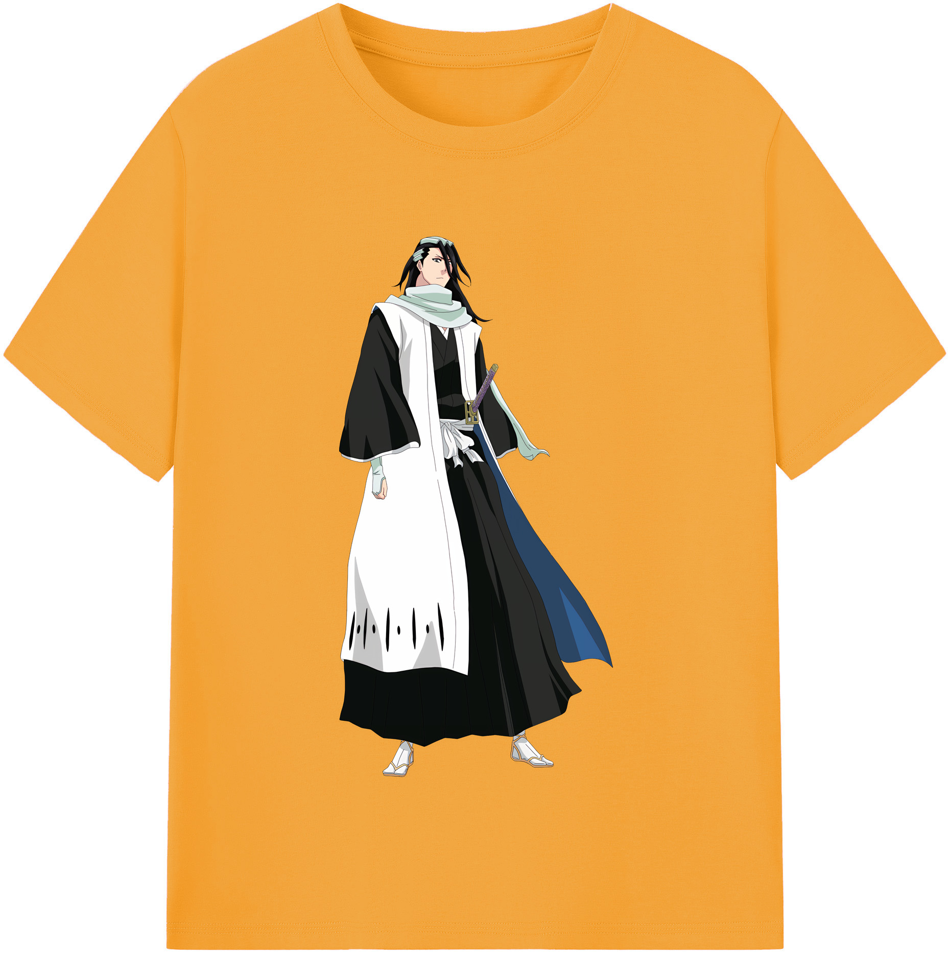 （画像用） ブリーチ くちき びゃくや BLEACH Kuchiki Byakuya レディースカジュアルプリントTシャツ（綿100％）
