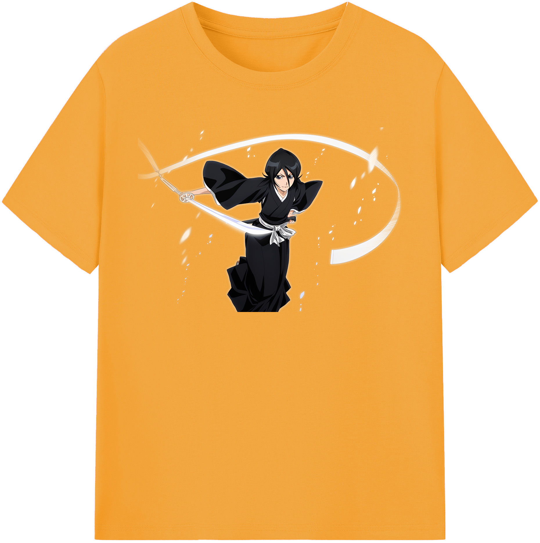 （画像用） ブリーチ 朽木ルキア BLEACH Kuchiki Rukia レディースカジュアルプリントTシャツ（綿100％）