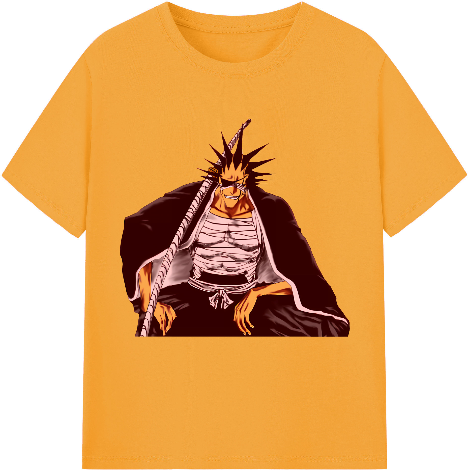 （画像用） ブリーチ ざらき けんぱち BLEACH Zaraki Kenpachi レディースカジュアルプリントTシャツ（綿100％）