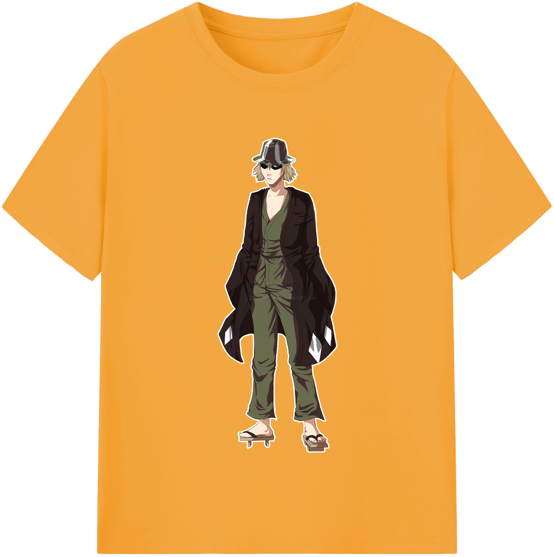 （画像用） "ブリーチ 浦原 喜助（うらはら きすけ） BLEACH Urahara Kisuke " レディースカジュアルプリントTシャツ（綿100％）