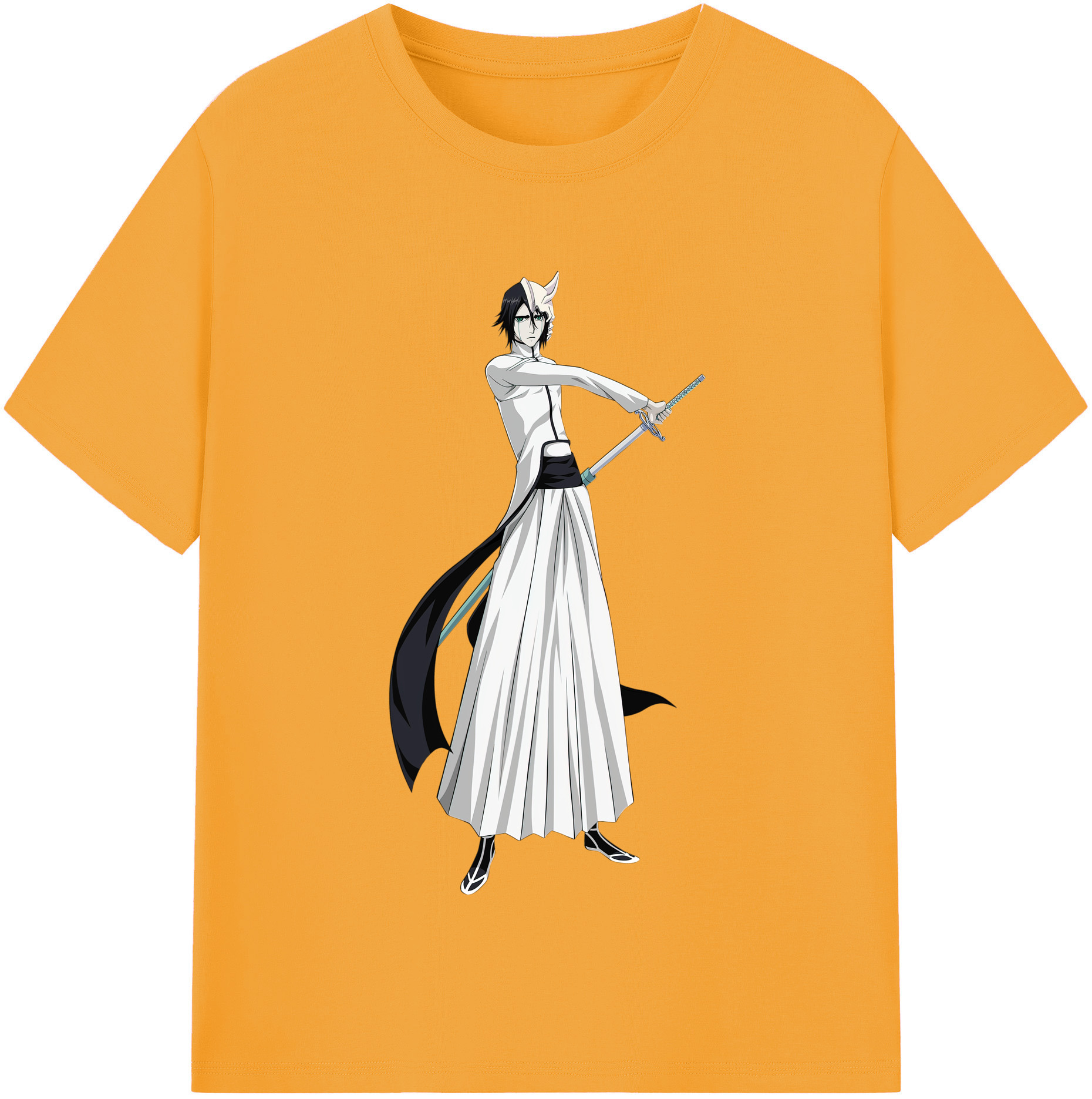 （画像用） ブリーチ ウルキオラ·シファー BLEACH Ulquiorra cifer レディースカジュアルプリントTシャツ（綿100％）