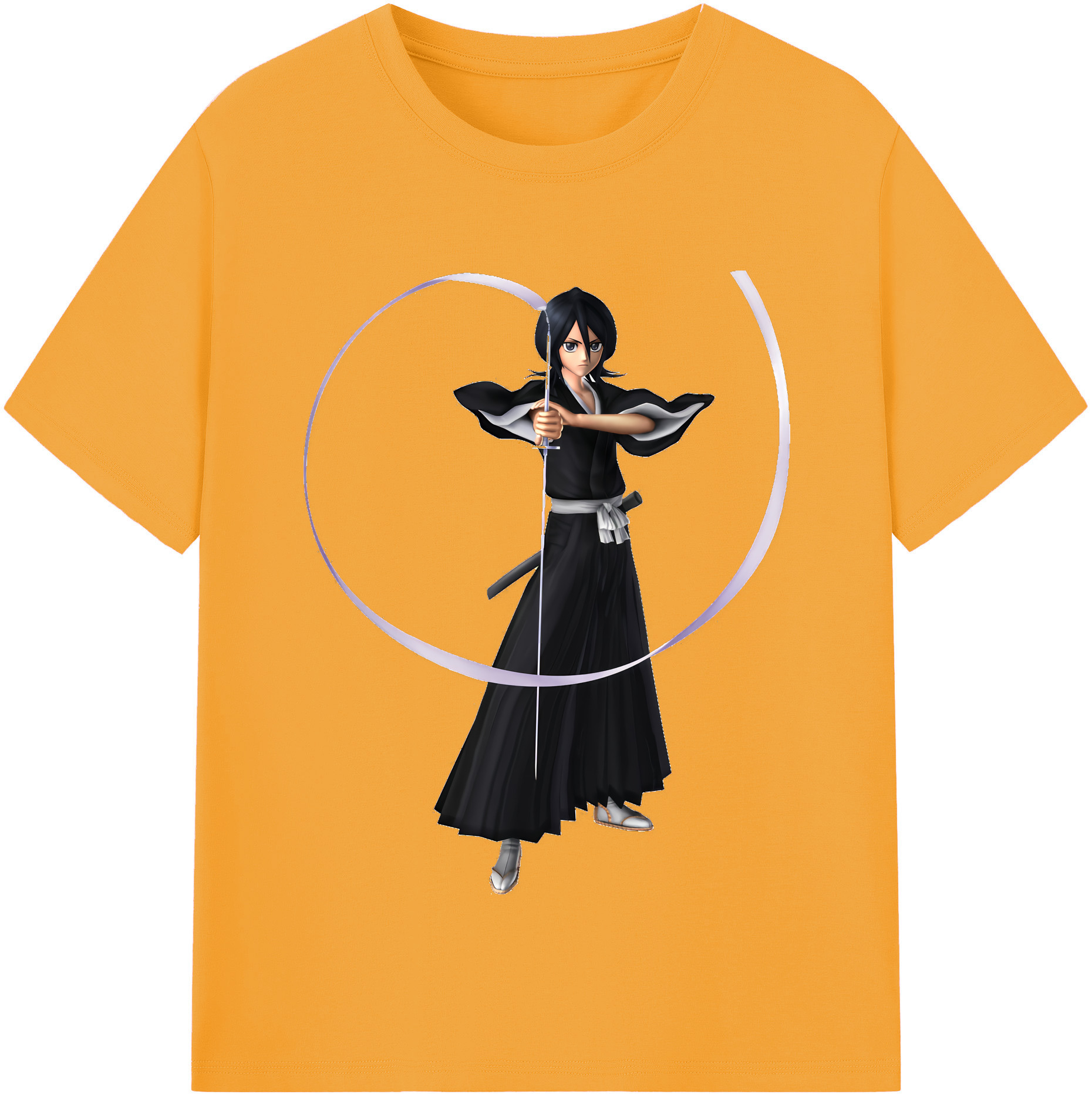 （画像用） ブリーチ 朽木ルキア BLEACH Kuchiki Rukia レディースカジュアルプリントTシャツ（綿100％）