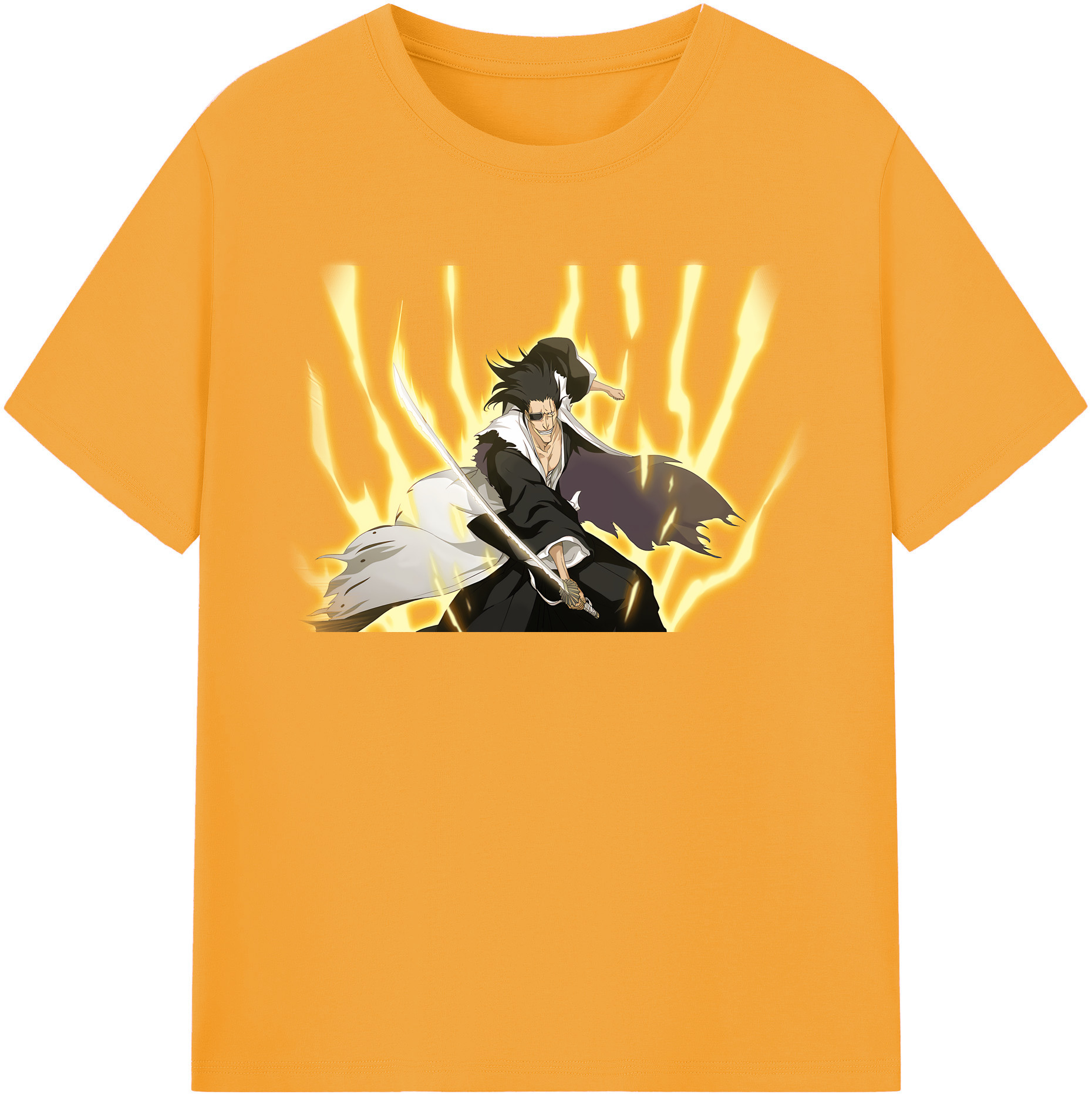 （画像用） ブリーチ ざらき けんぱち BLEACH Zaraki Kenpachi レディースカジュアルプリントTシャツ（綿100％）