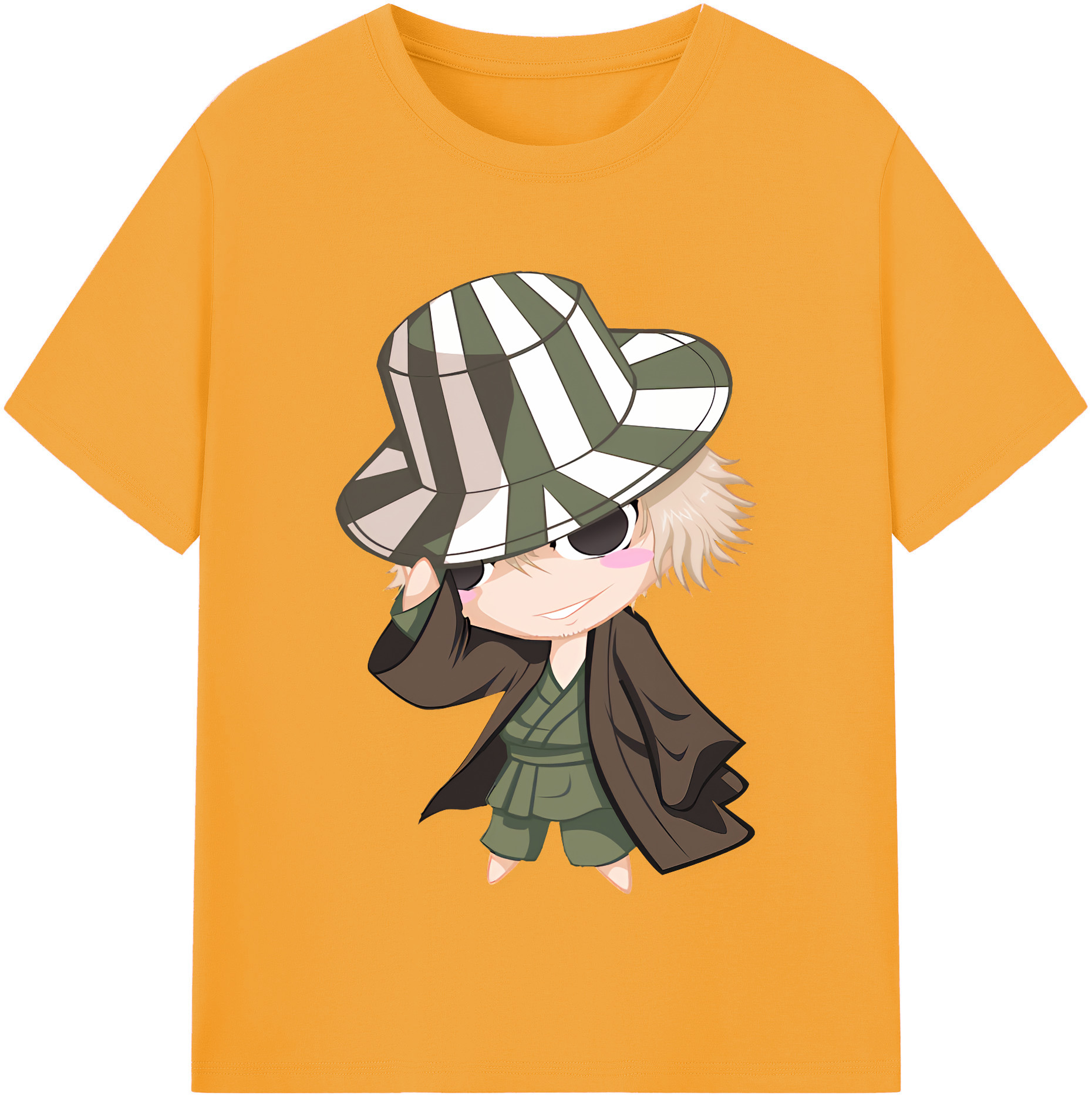 （画像用） "ブリーチ 浦原 喜助（うらはら きすけ） BLEACH Urahara Kisuke " レディースカジュアルプリントTシャツ（綿100％）