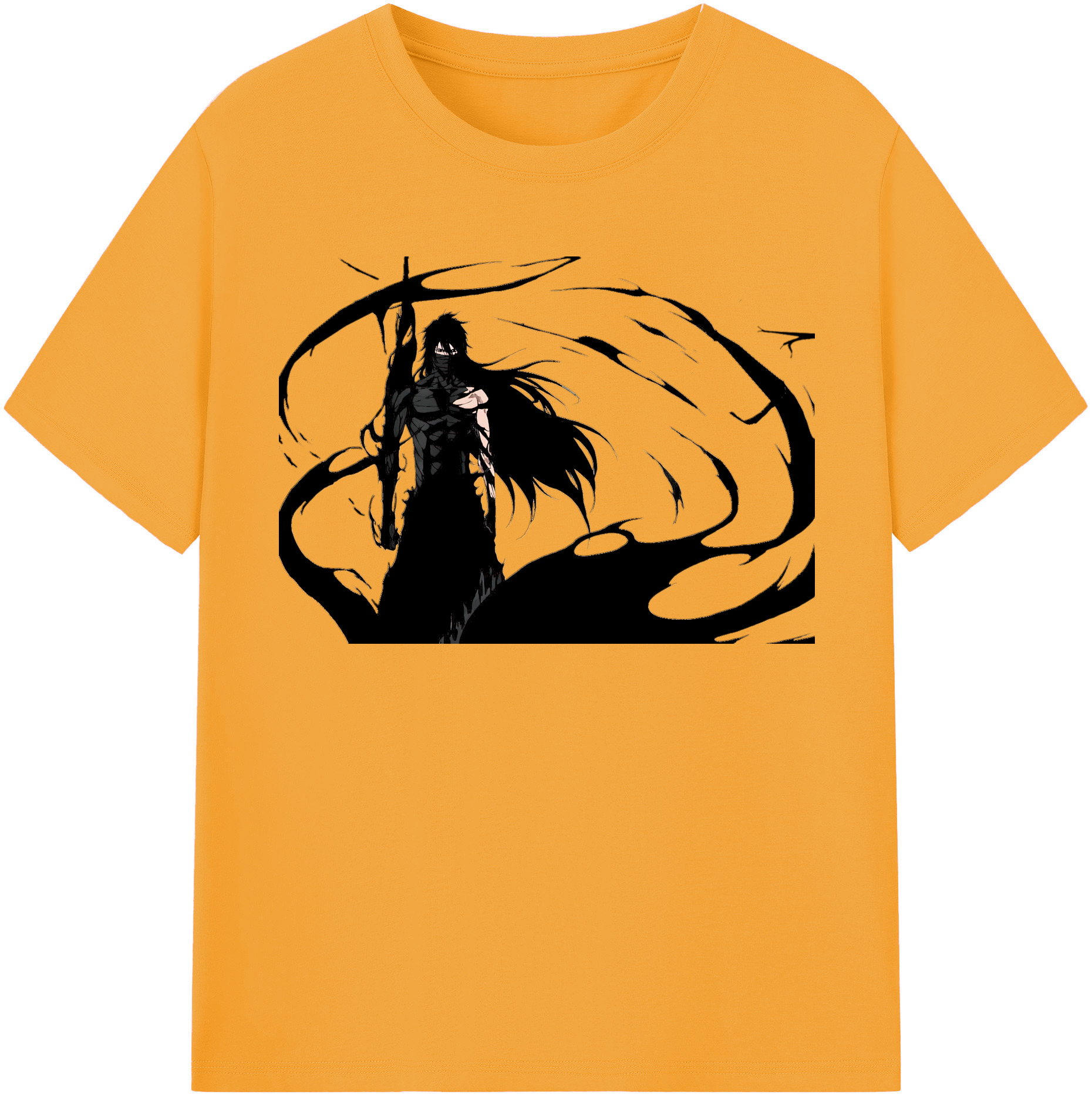 （画像用） ブリーチ 黒崎一護（くろさき いちご）BLEACH Kurosaki Ichigo レディースカジュアルプリントTシャツ（綿100％）