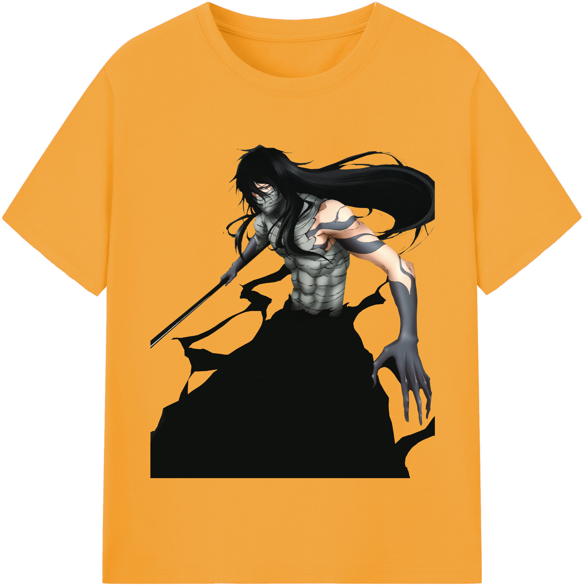 （画像用） ブリーチ 黒崎一護（くろさき いちご）BLEACH Kurosaki Ichigo レディースカジュアルプリントTシャツ（綿100％）