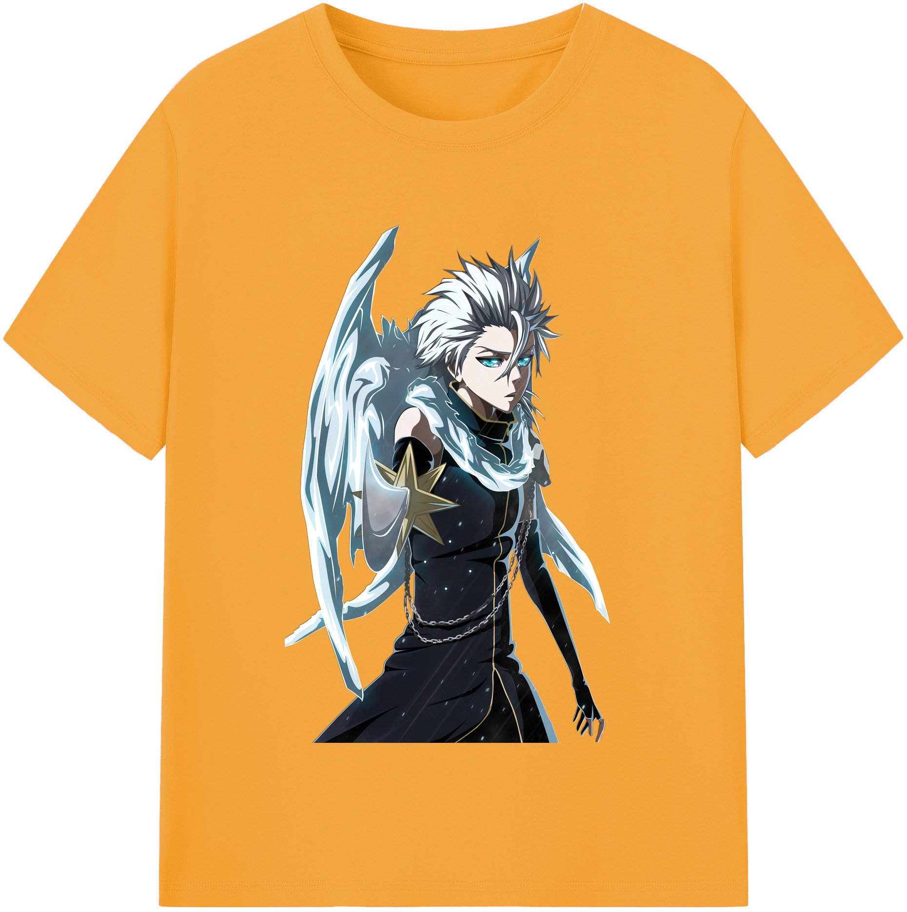 （画像用） ブリーチ 日番谷冬獅郎（ひつがや とうしろう） BLEACH Hitsugaya Toushirou レディースカジュアルプリントTシャツ（綿100％）