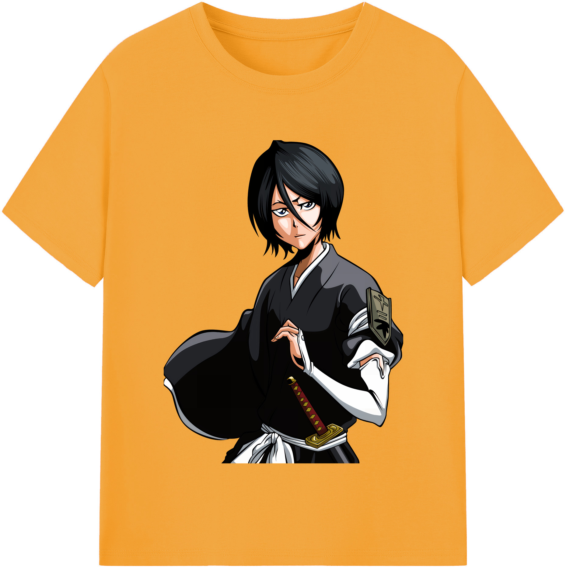 （画像用） ブリーチ 朽木ルキア BLEACH Kuchiki Rukia レディースカジュアルプリントTシャツ（綿100％）