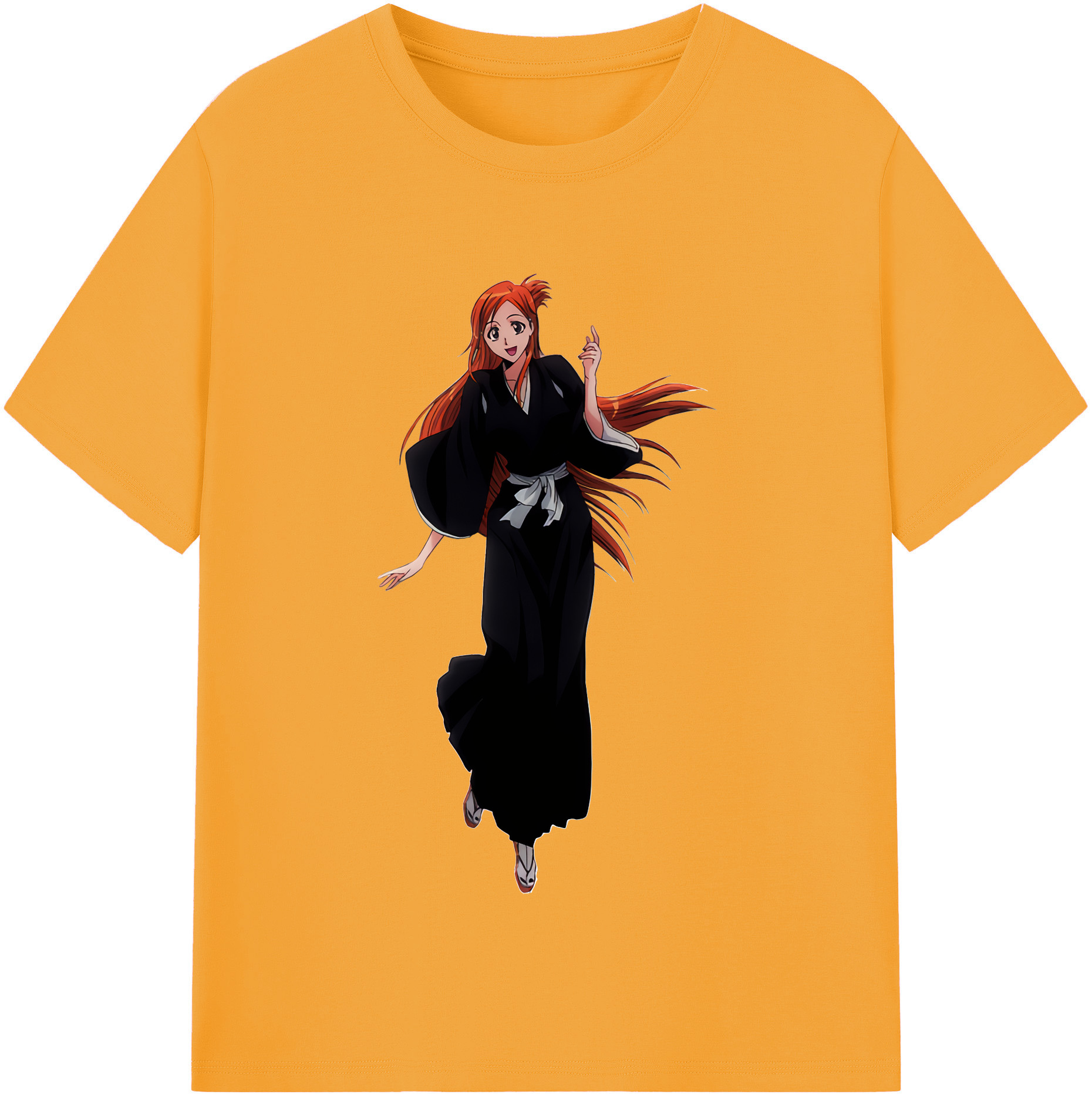（画像用） ブリーチ 井上織姫（いのうえおりひめ） BLEACH Inoue Orihime レディースカジュアルプリントTシャツ（綿100％）