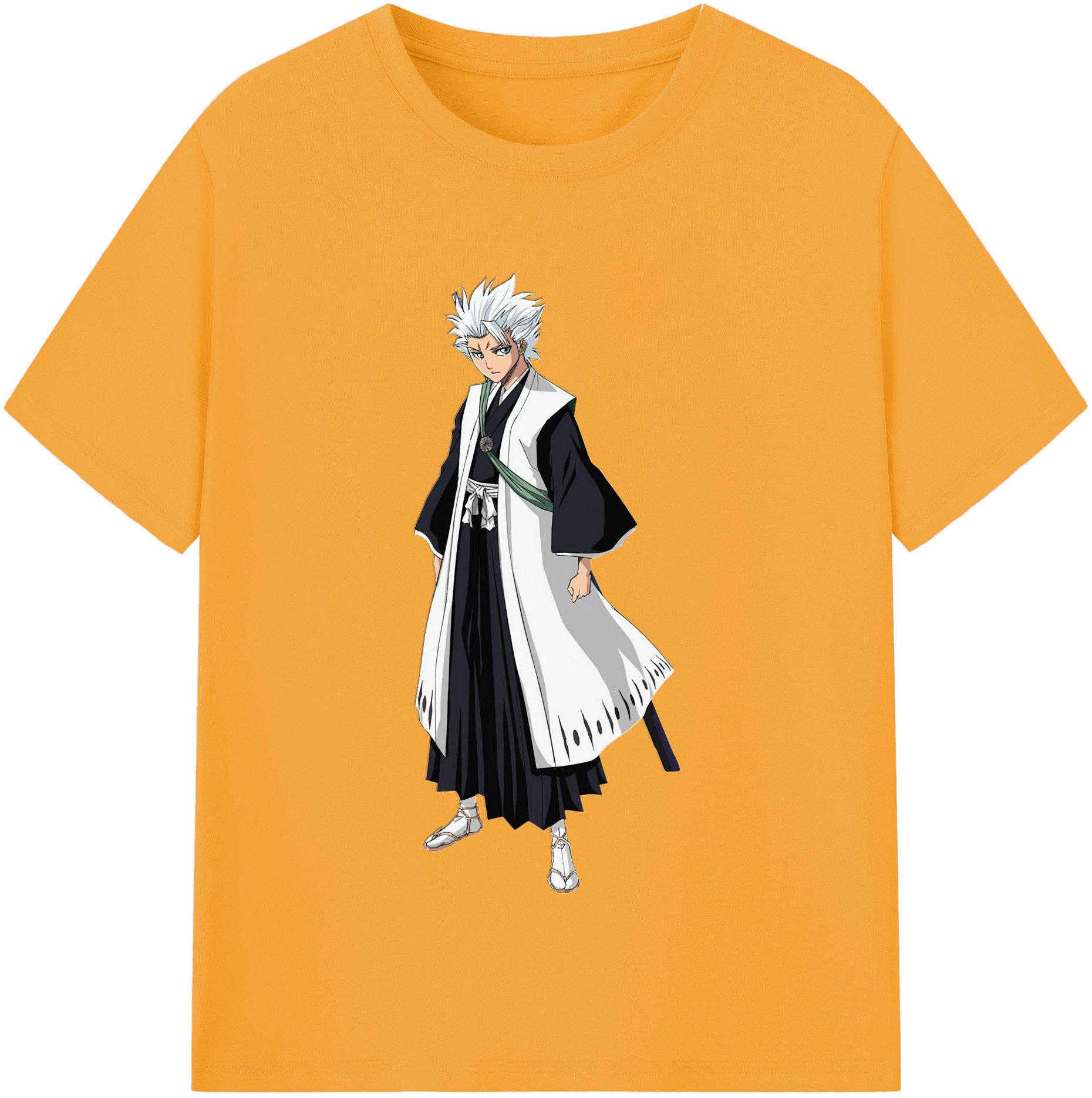 （画像用） ブリーチ 日番谷冬獅郎（ひつがや とうしろう） BLEACH Hitsugaya Toushirou レディースカジュアルプリントTシャツ（綿100％）