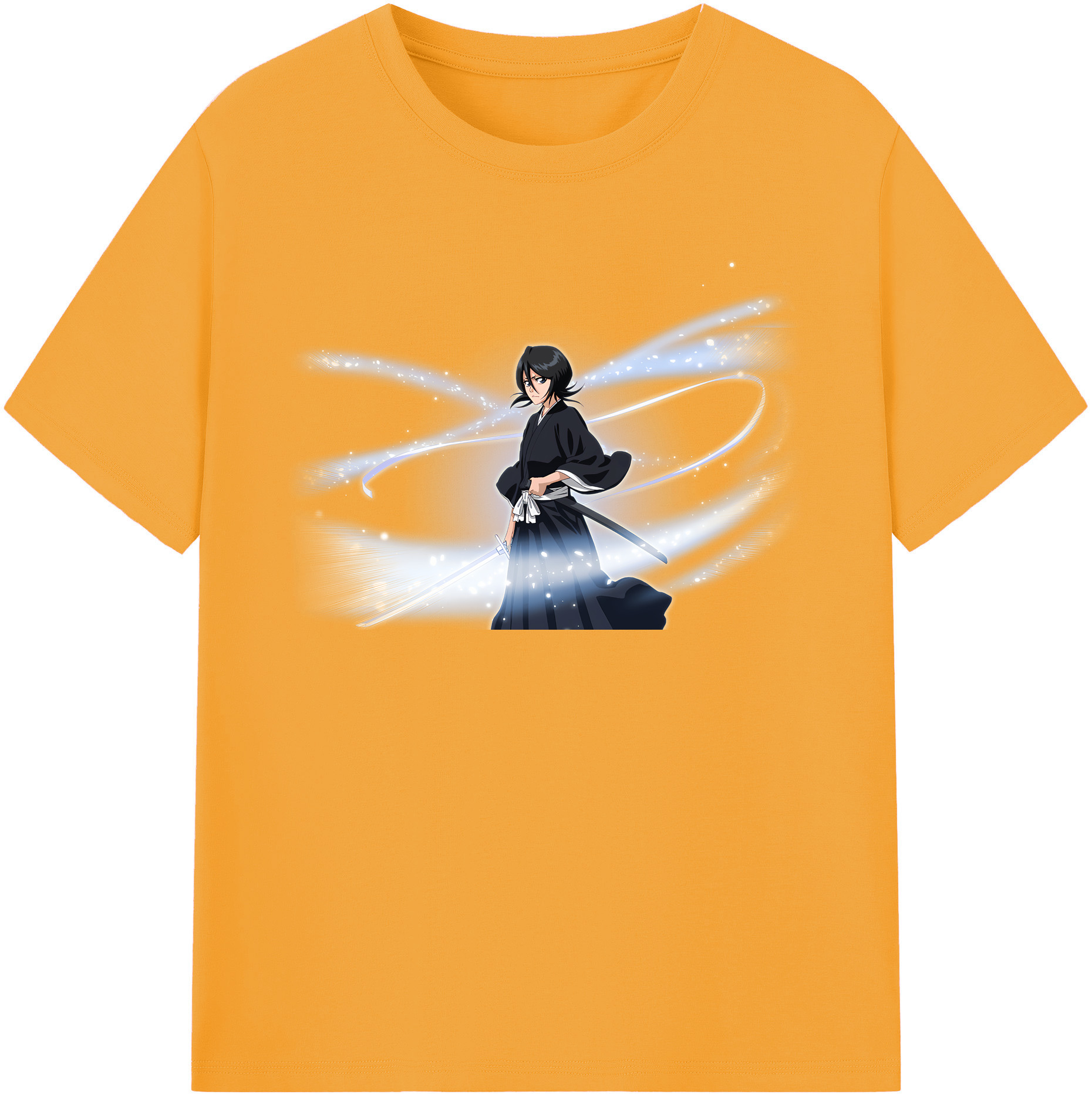 （画像用） ブリーチ 朽木ルキア BLEACH Kuchiki Rukia レディースカジュアルプリントTシャツ（綿100％）