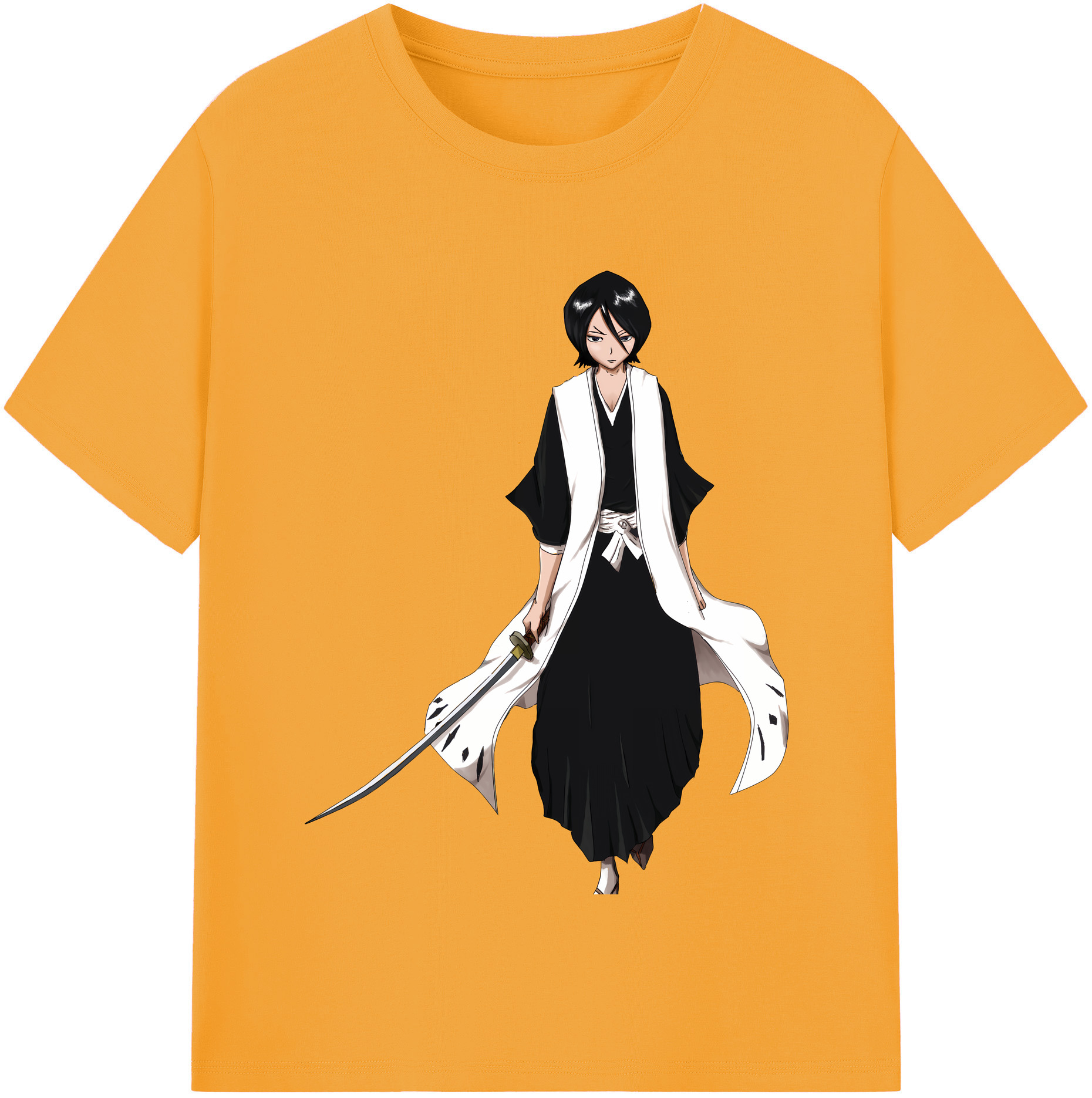 （画像用） ブリーチ 朽木ルキア BLEACH Kuchiki Rukia レディースカジュアルプリントTシャツ（綿100％）