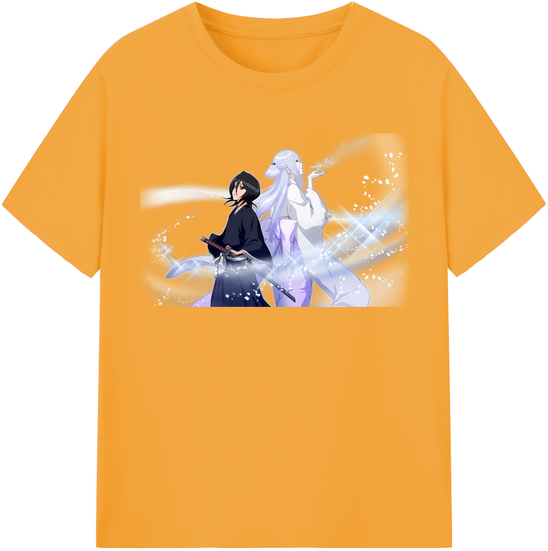 （画像用） ブリーチ 朽木ルキア BLEACH Kuchiki Rukia レディースカジュアルプリントTシャツ（綿100％）