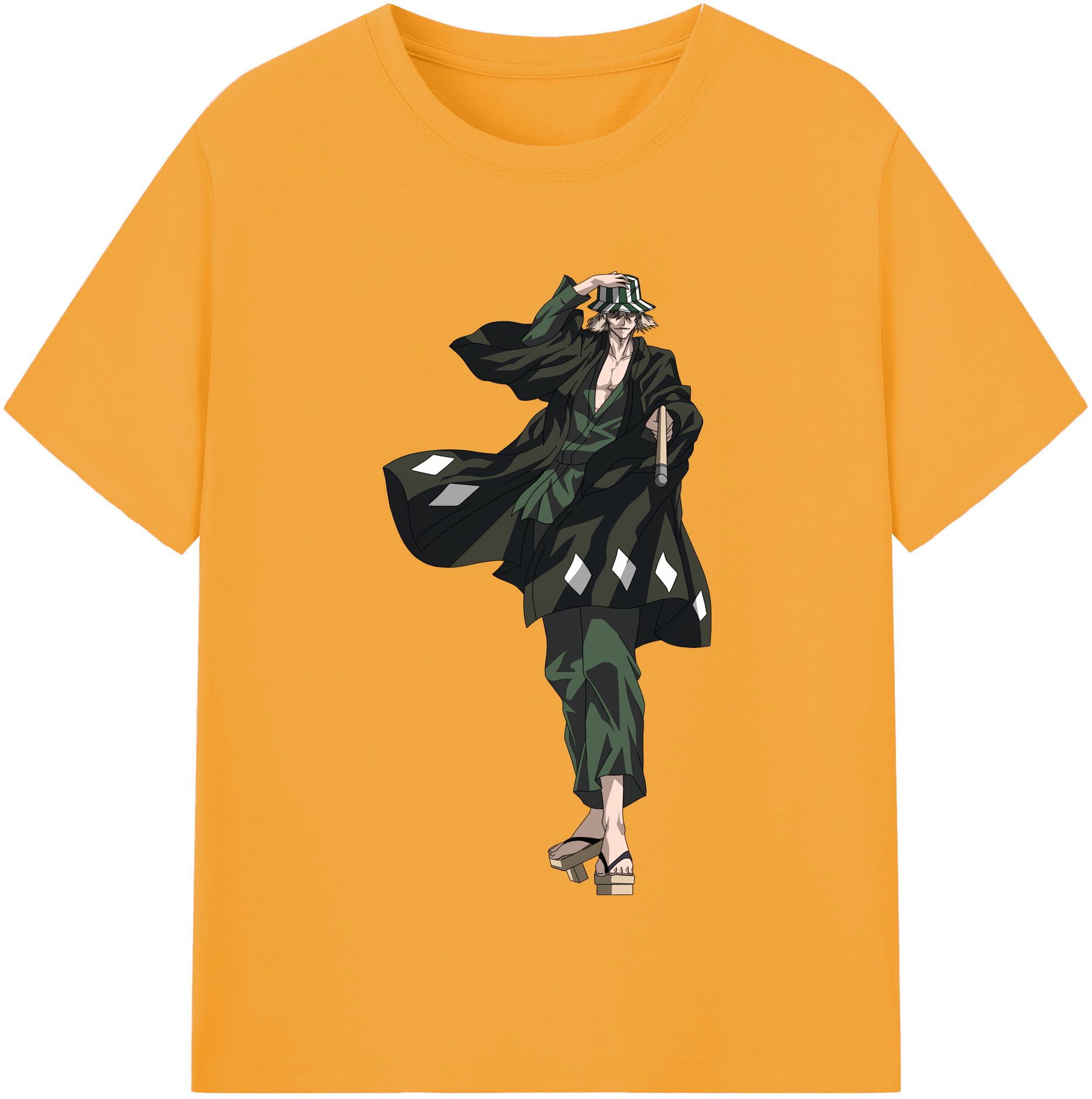 （画像用） "ブリーチ 浦原 喜助（うらはら きすけ） BLEACH Urahara Kisuke " レディースカジュアルプリントTシャツ（綿100％）