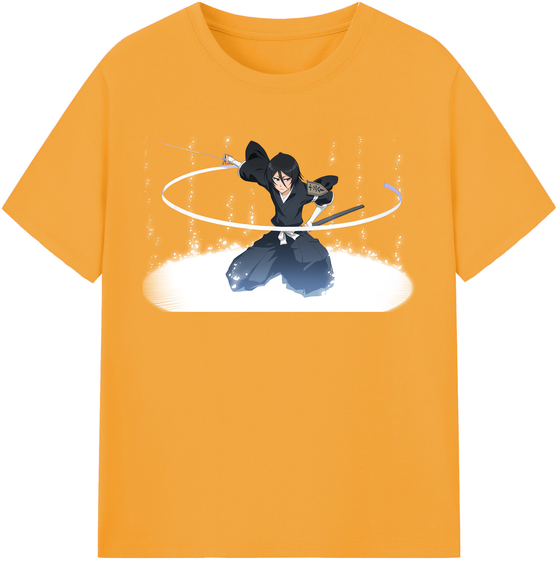（画像用） ブリーチ 朽木ルキア BLEACH Kuchiki Rukia レディースカジュアルプリントTシャツ（綿100％）