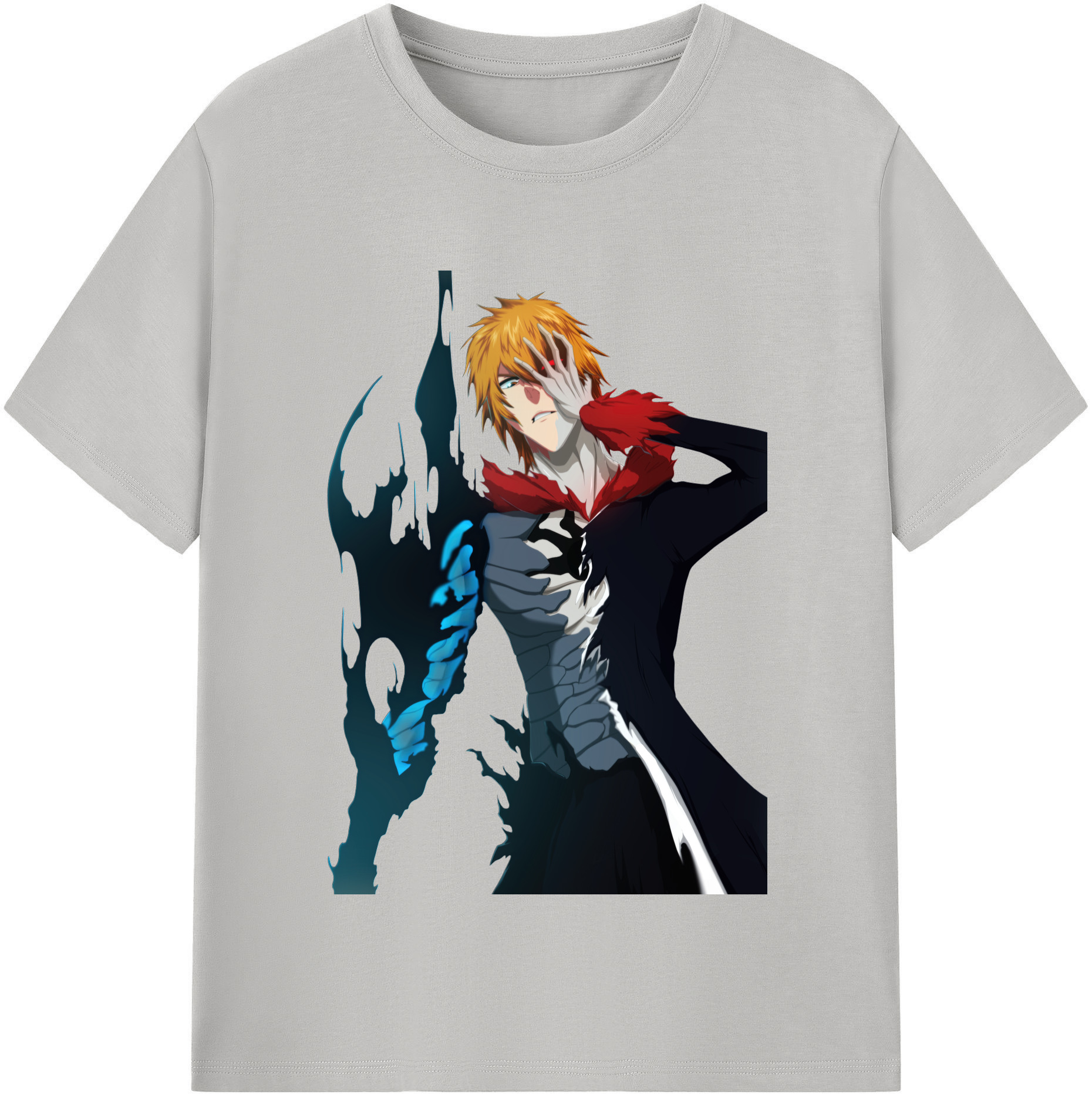 （画像用） ブリーチ 黒崎一護（くろさき いちご）BLEACH Kurosaki Ichigo レディースカジュアルプリントTシャツ（綿100％）