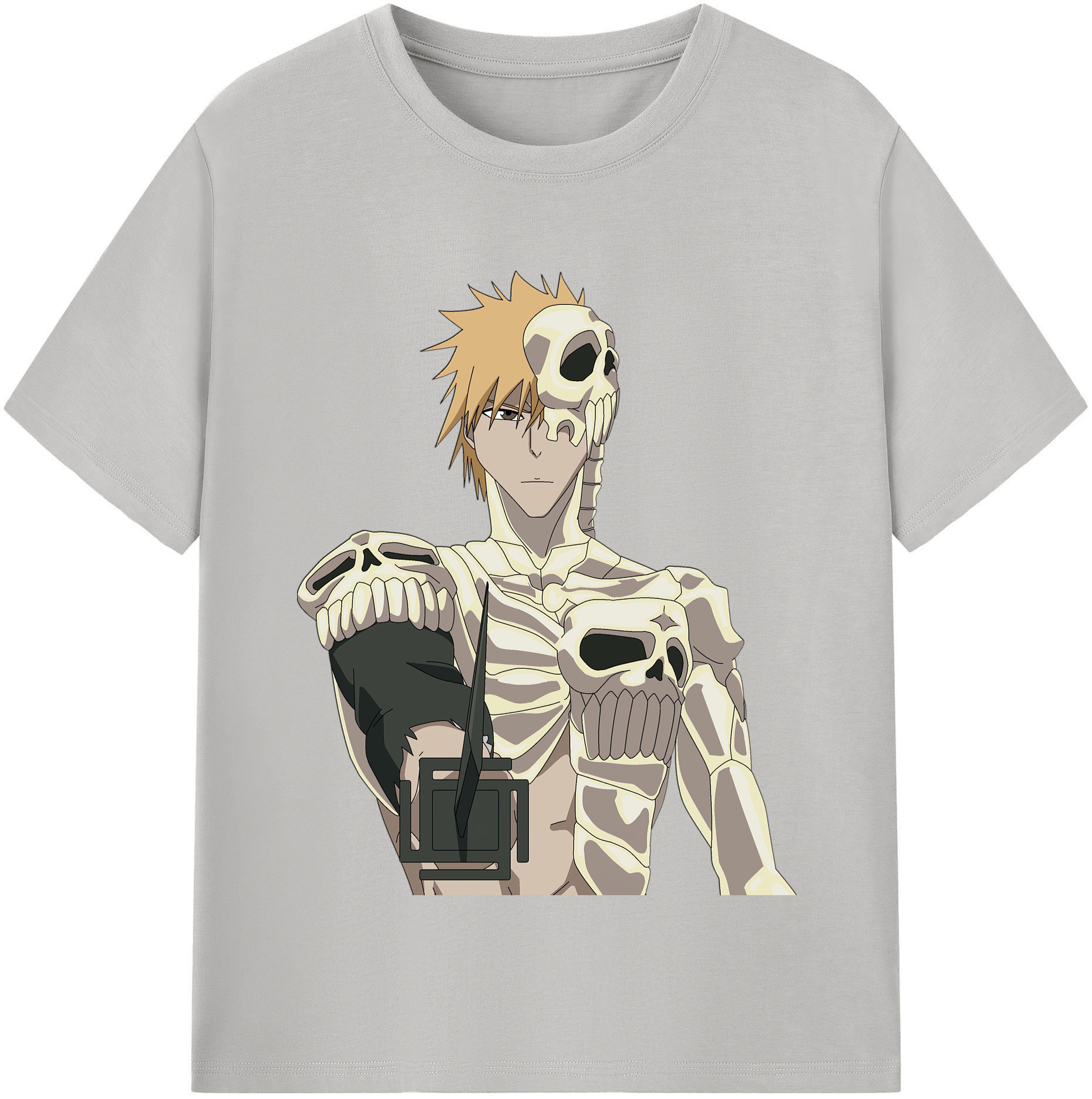 （画像用） ブリーチ 黒崎一護（くろさき いちご）BLEACH Kurosaki Ichigo レディースカジュアルプリントTシャツ（綿100％）