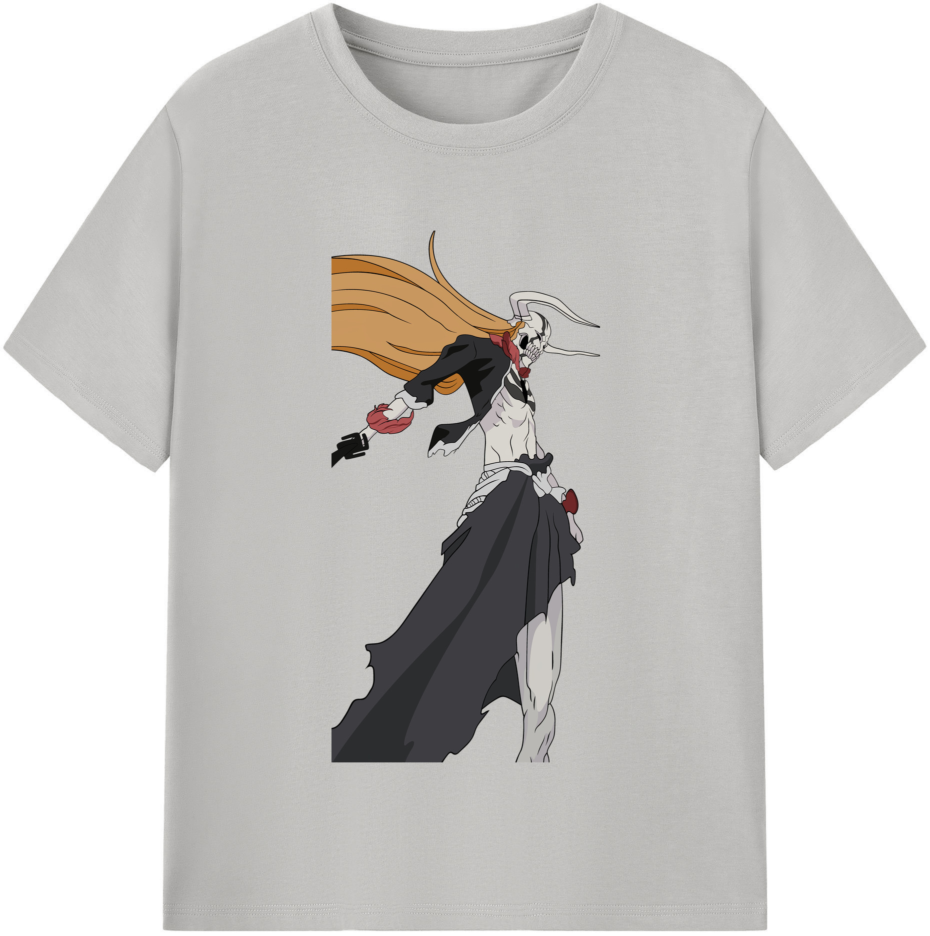 （画像用） ブリーチ 黒崎一護（くろさき いちご）BLEACH Kurosaki Ichigo レディースカジュアルプリントTシャツ（綿100％）