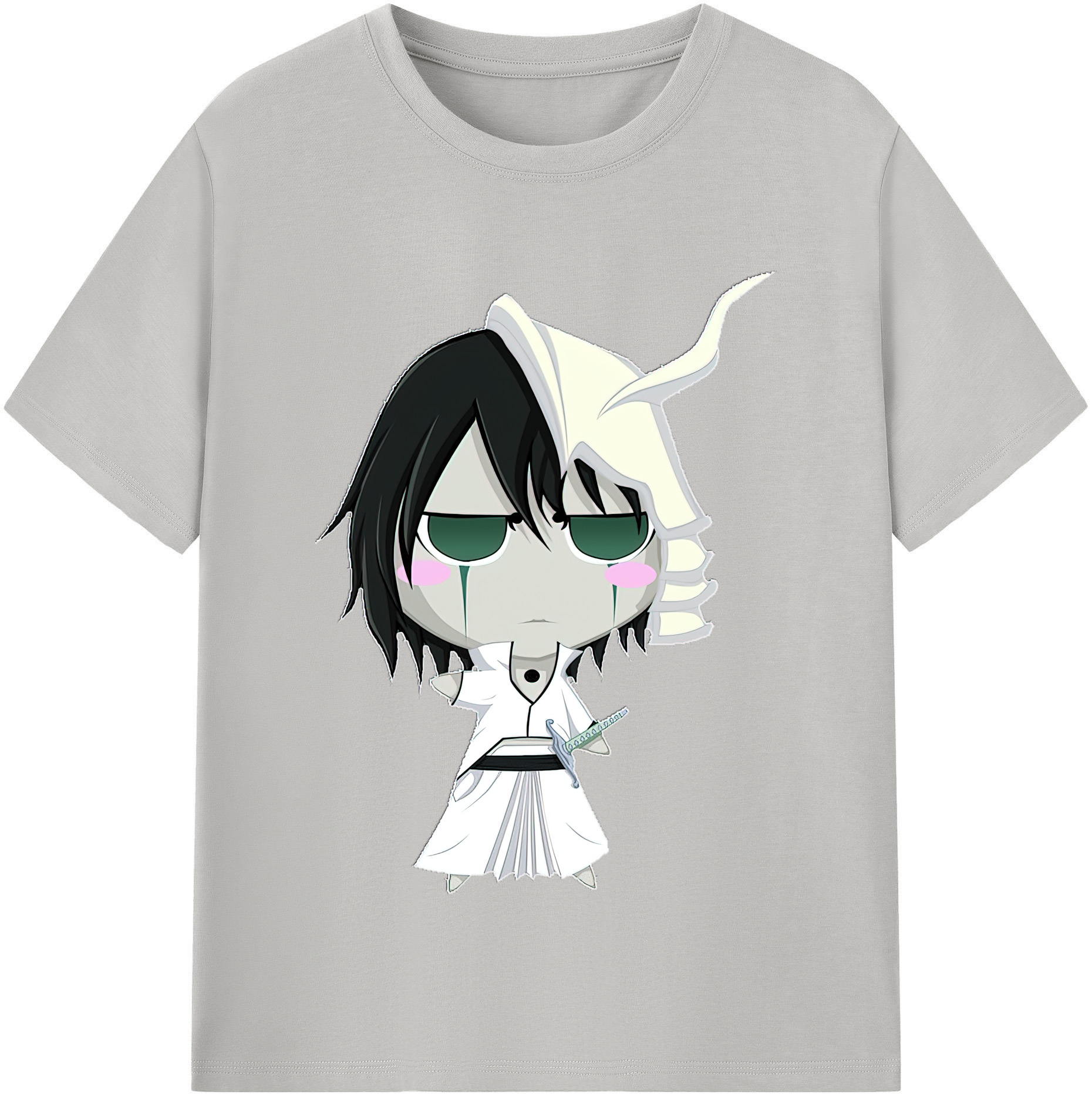 （画像用） ブリーチ ウルキオラ·シファー BLEACH Ulquiorra cifer レディースカジュアルプリントTシャツ（綿100％）