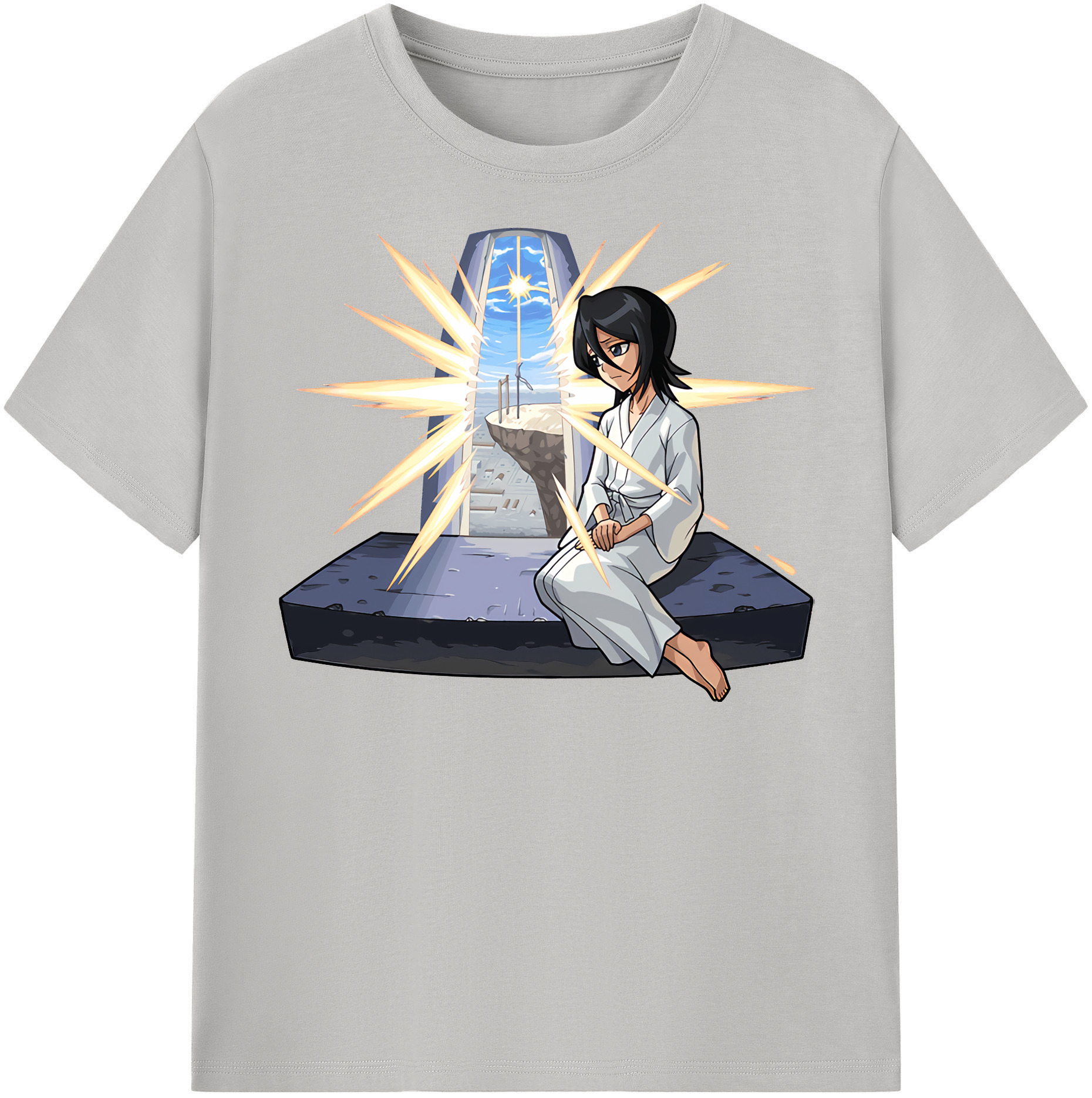 （画像用） ブリーチ 朽木ルキア BLEACH Kuchiki Rukia レディースカジュアルプリントTシャツ（綿100％）