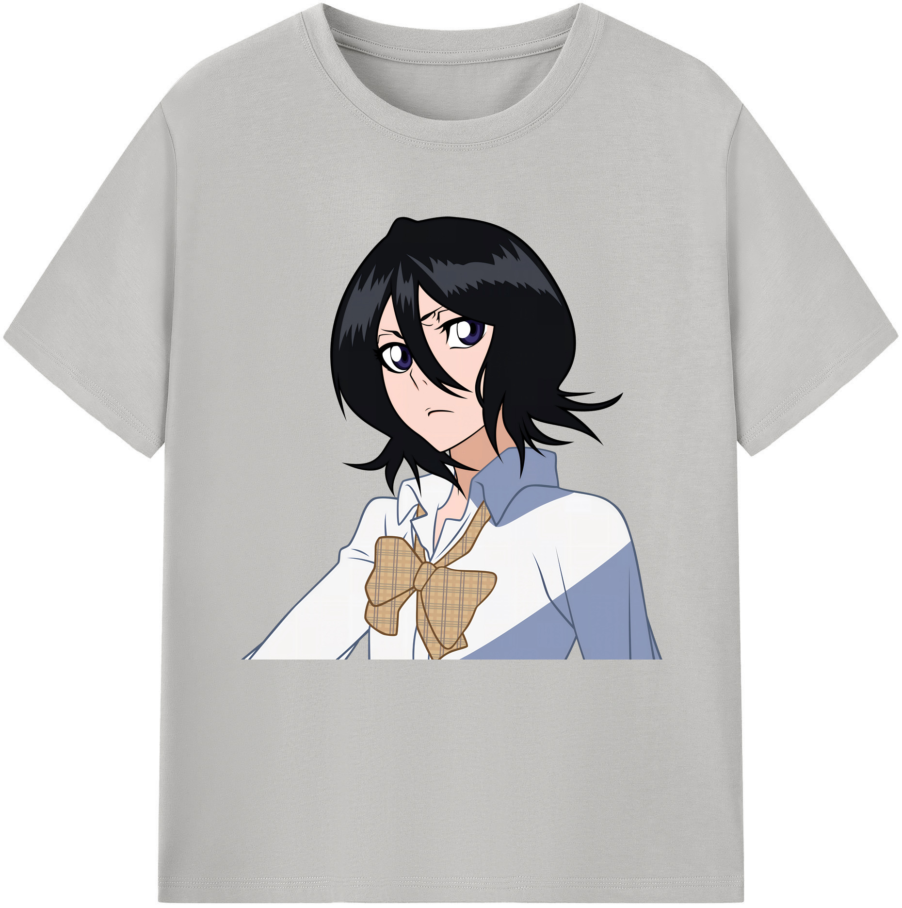 （画像用） ブリーチ 朽木ルキア BLEACH Kuchiki Rukia レディースカジュアルプリントTシャツ（綿100％）