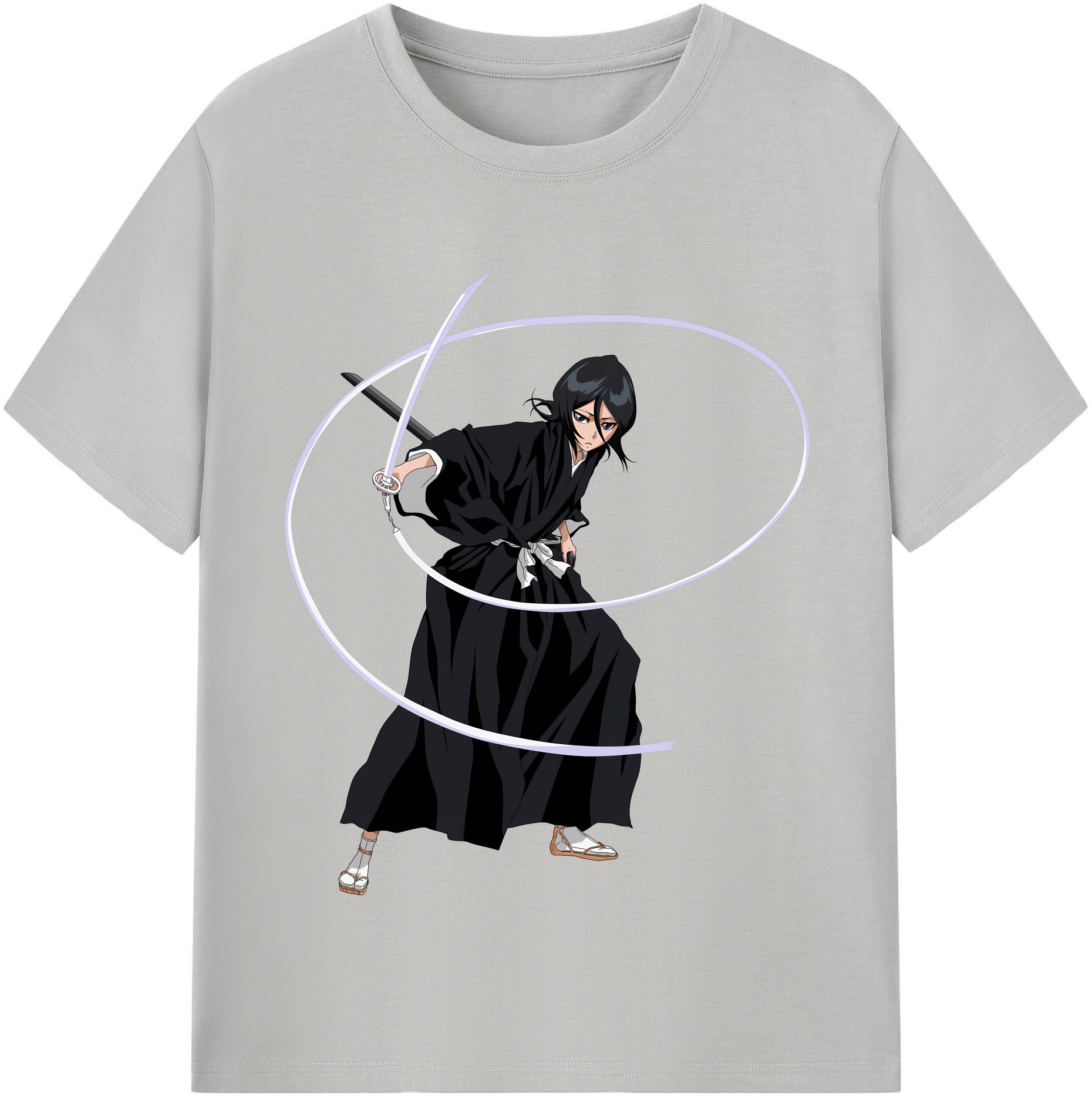 （画像用） ブリーチ 朽木ルキア BLEACH Kuchiki Rukia レディースカジュアルプリントTシャツ（綿100％）
