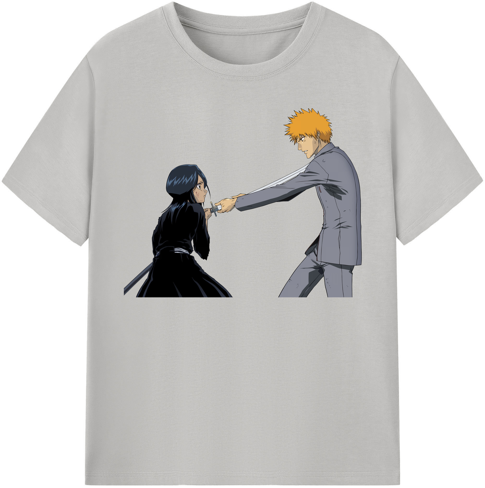 （画像用） ブリーチ 朽木ルキア BLEACH Kuchiki Rukia レディースカジュアルプリントTシャツ（綿100％）