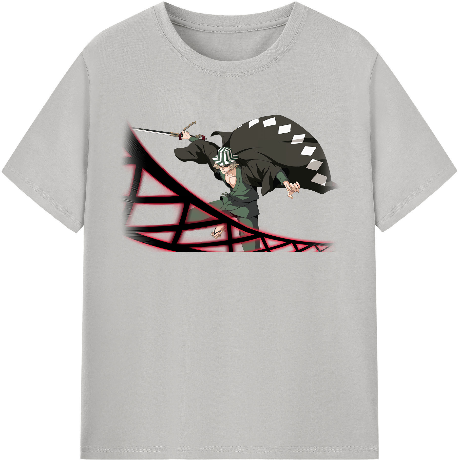 （画像用） "ブリーチ 浦原 喜助（うらはら きすけ） BLEACH Urahara Kisuke " レディースカジュアルプリントTシャツ（綿100％）