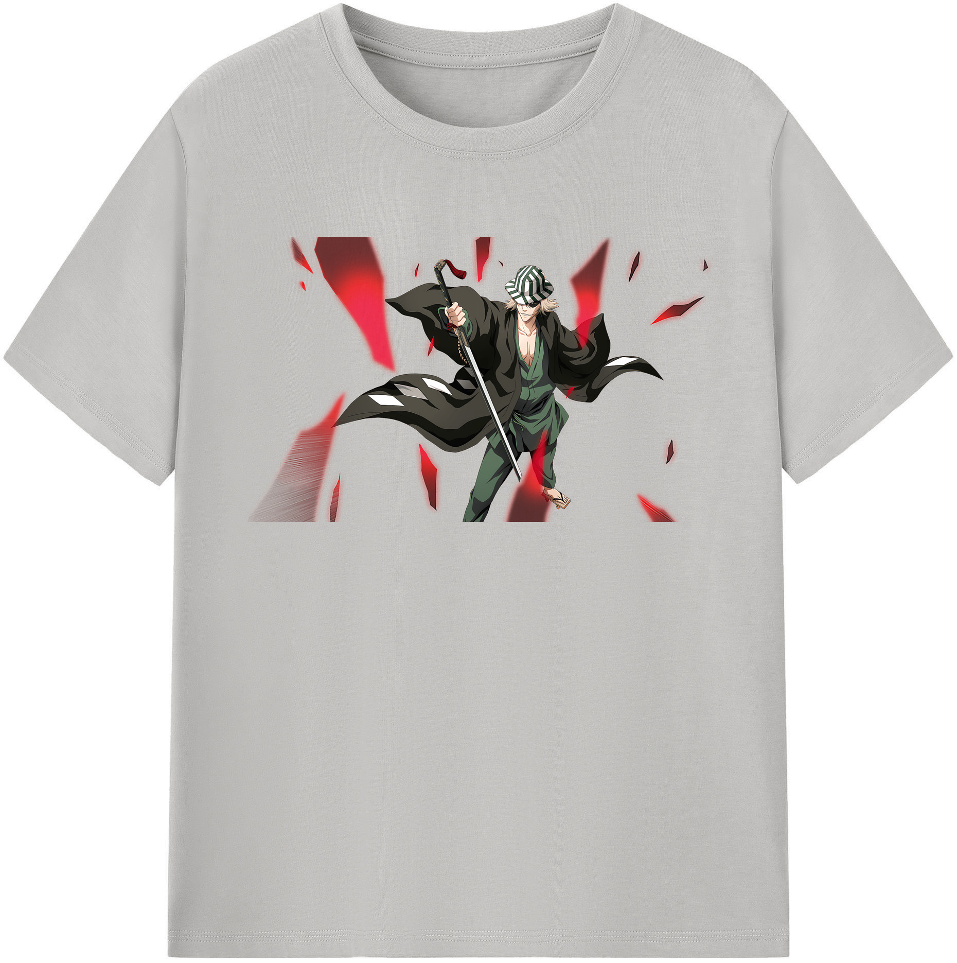 （画像用） "ブリーチ 浦原 喜助（うらはら きすけ） BLEACH Urahara Kisuke " レディースカジュアルプリントTシャツ（綿100％）