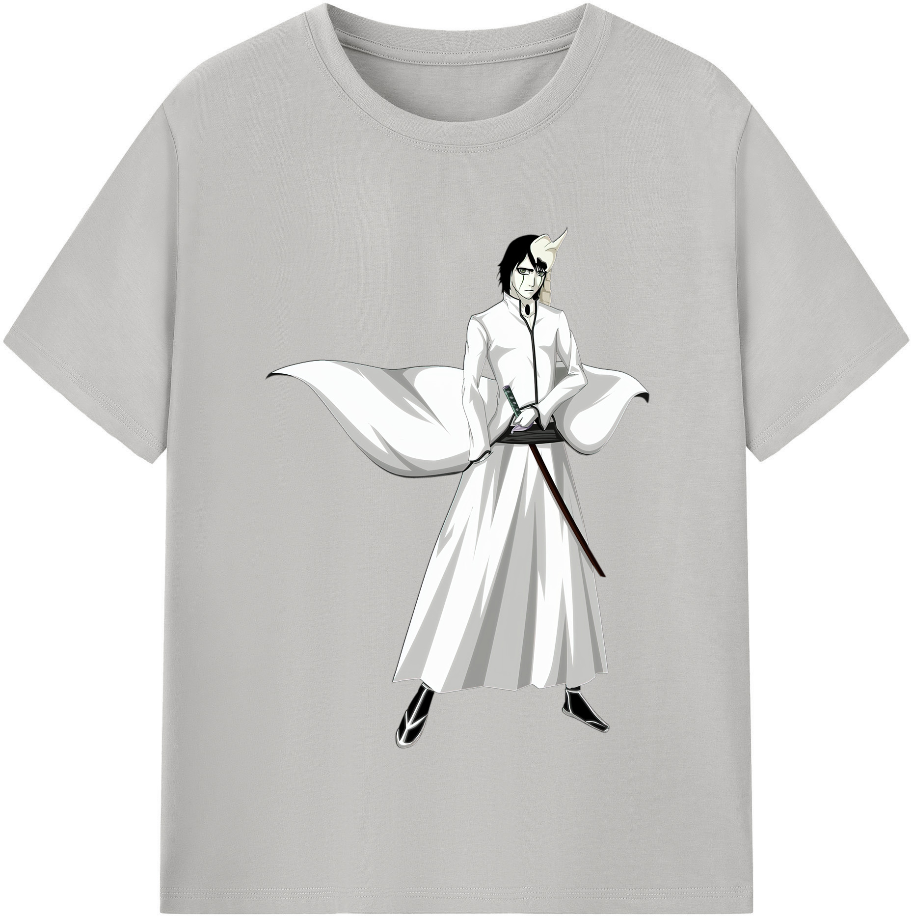 （画像用） ブリーチ ウルキオラ·シファー BLEACH Ulquiorra cifer レディースカジュアルプリントTシャツ（綿100％）