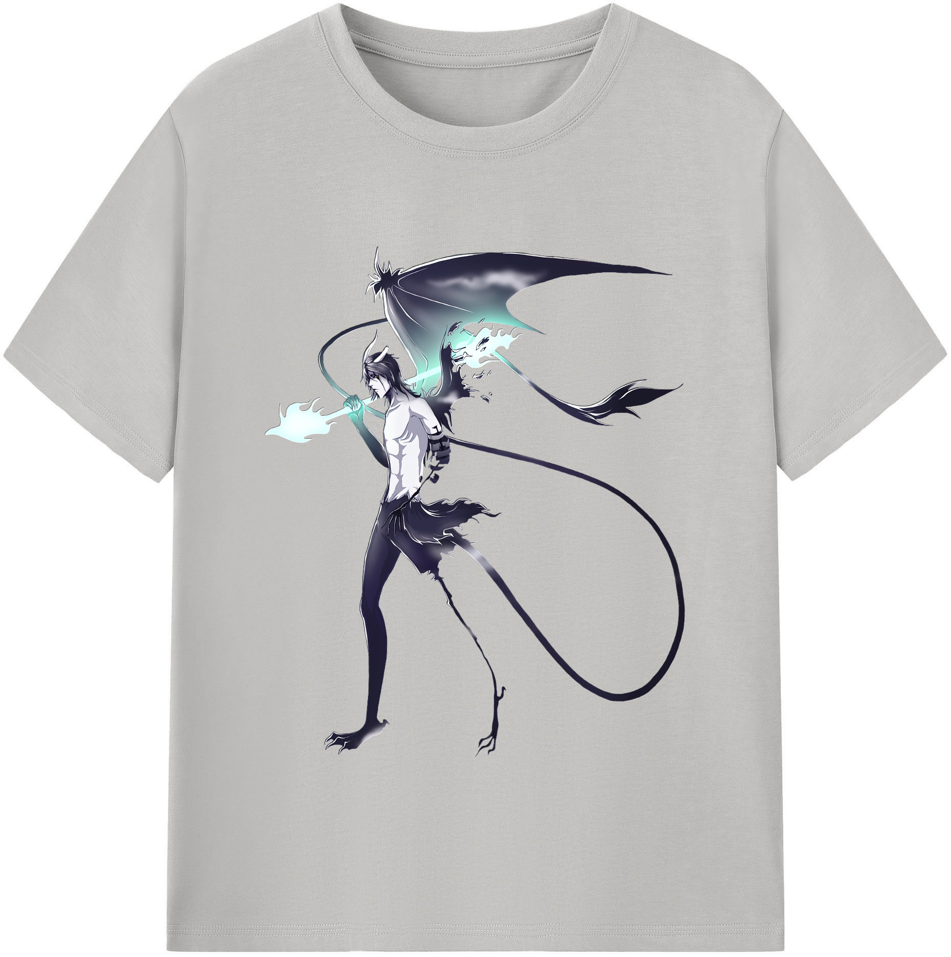 （画像用） ブリーチ ウルキオラ·シファー BLEACH Ulquiorra cifer レディースカジュアルプリントTシャツ（綿100％）