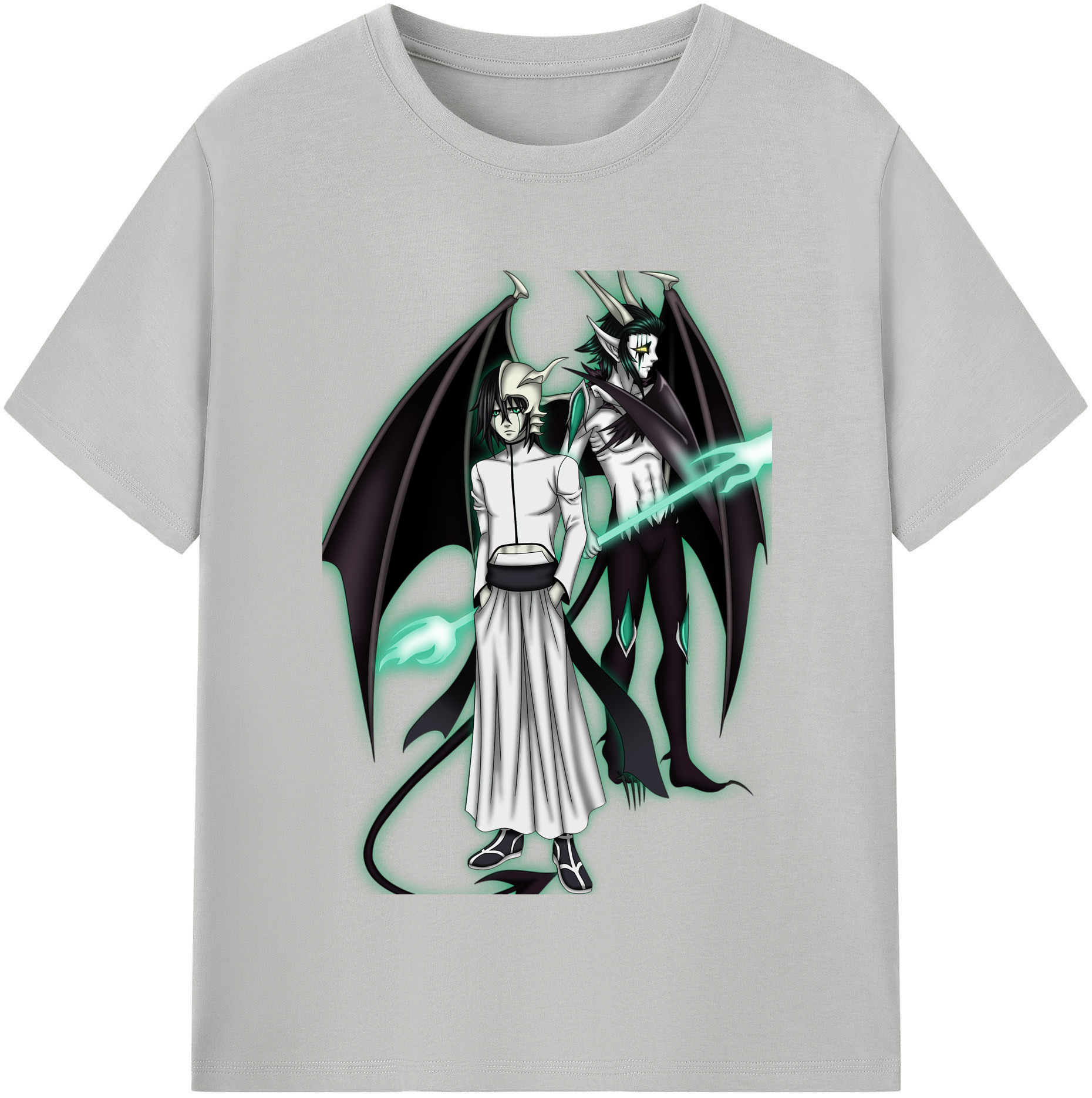 （画像用） ブリーチ ウルキオラ·シファー BLEACH Ulquiorra cifer レディースカジュアルプリントTシャツ（綿100％）