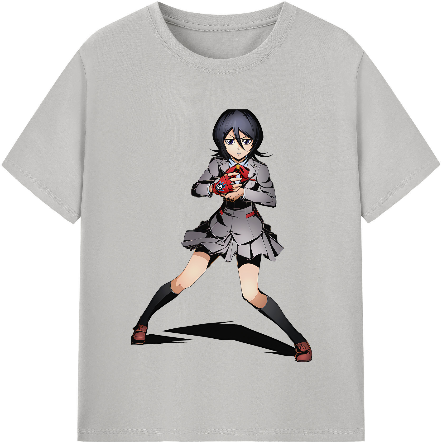 （画像用） ブリーチ 朽木ルキア BLEACH Kuchiki Rukia レディースカジュアルプリントTシャツ（綿100％）