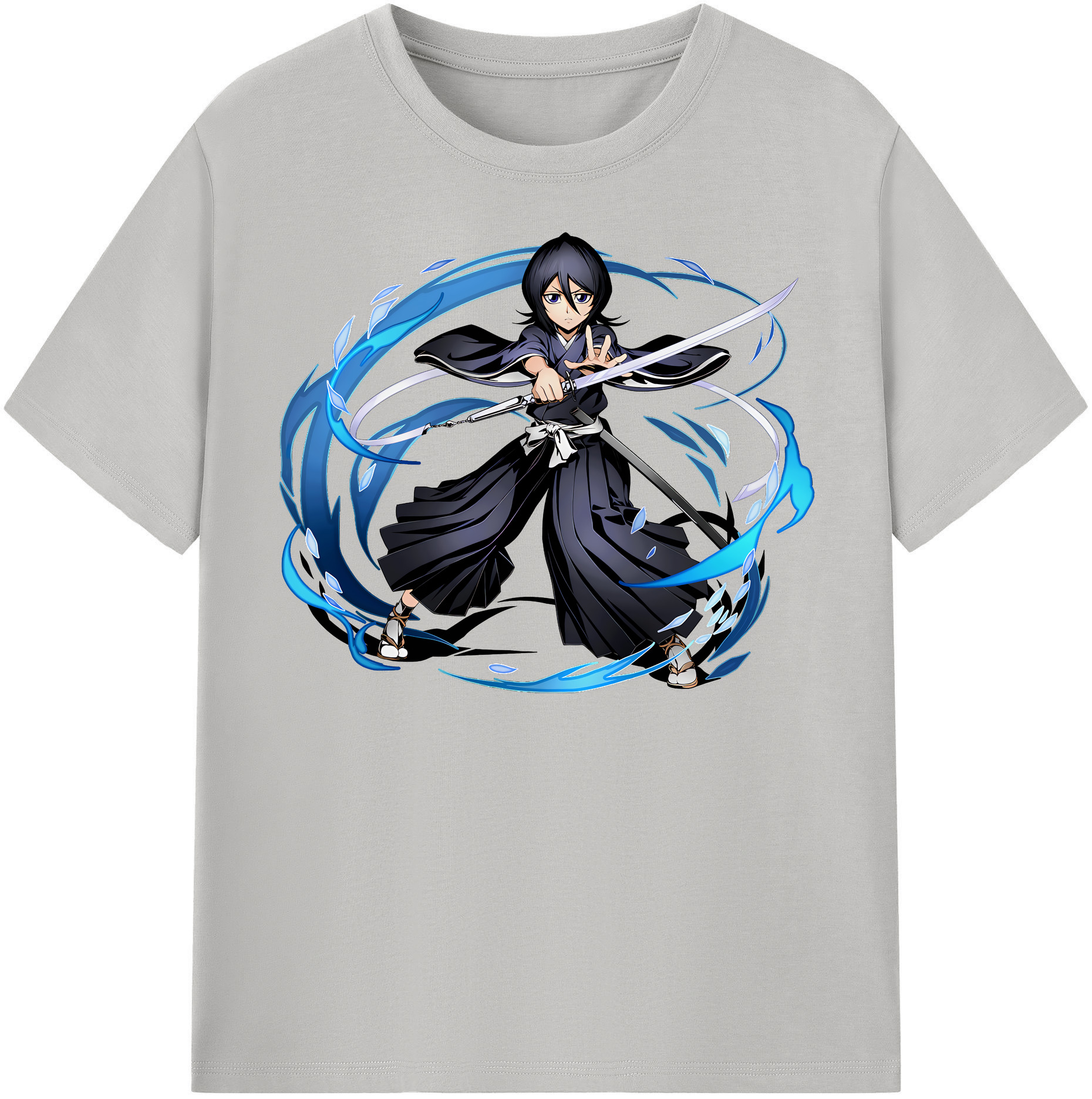 （画像用） ブリーチ 朽木ルキア BLEACH Kuchiki Rukia レディースカジュアルプリントTシャツ（綿100％）