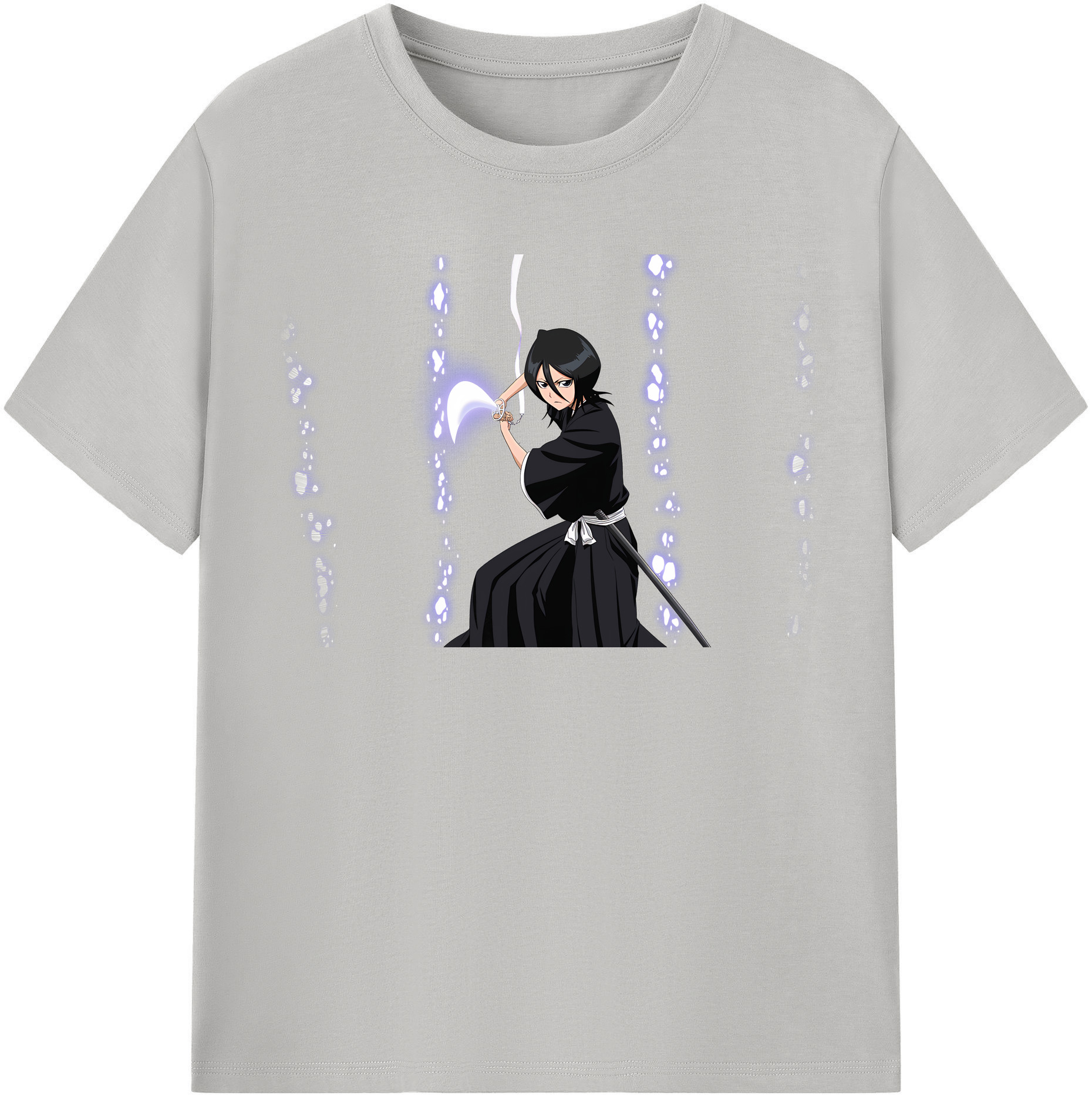 （画像用） ブリーチ 朽木ルキア BLEACH Kuchiki Rukia レディースカジュアルプリントTシャツ（綿100％）