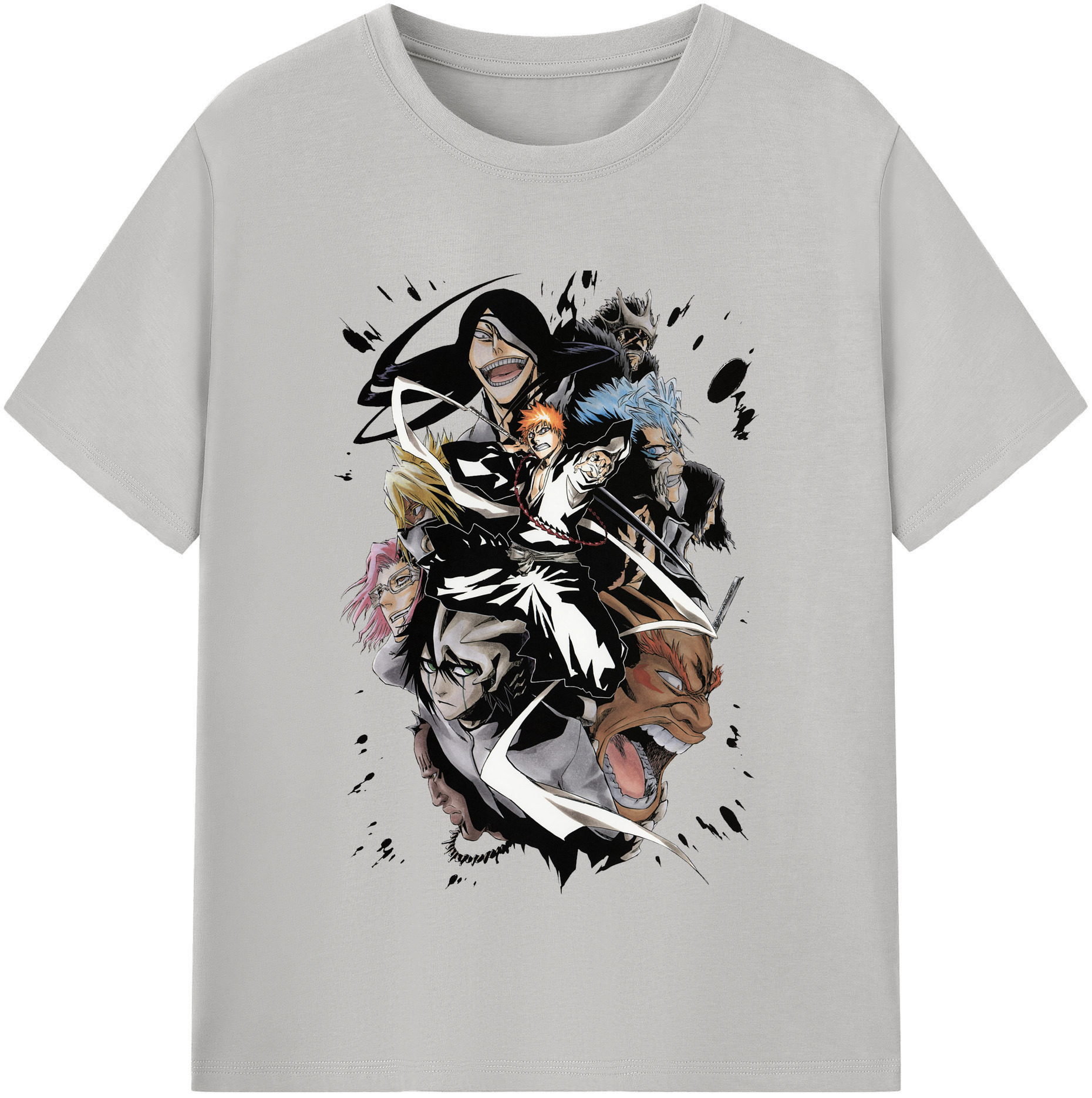 （画像用） ブリーチ 黒崎一護（くろさき いちご）BLEACH Kurosaki Ichigo レディースカジュアルプリントTシャツ（綿100％）