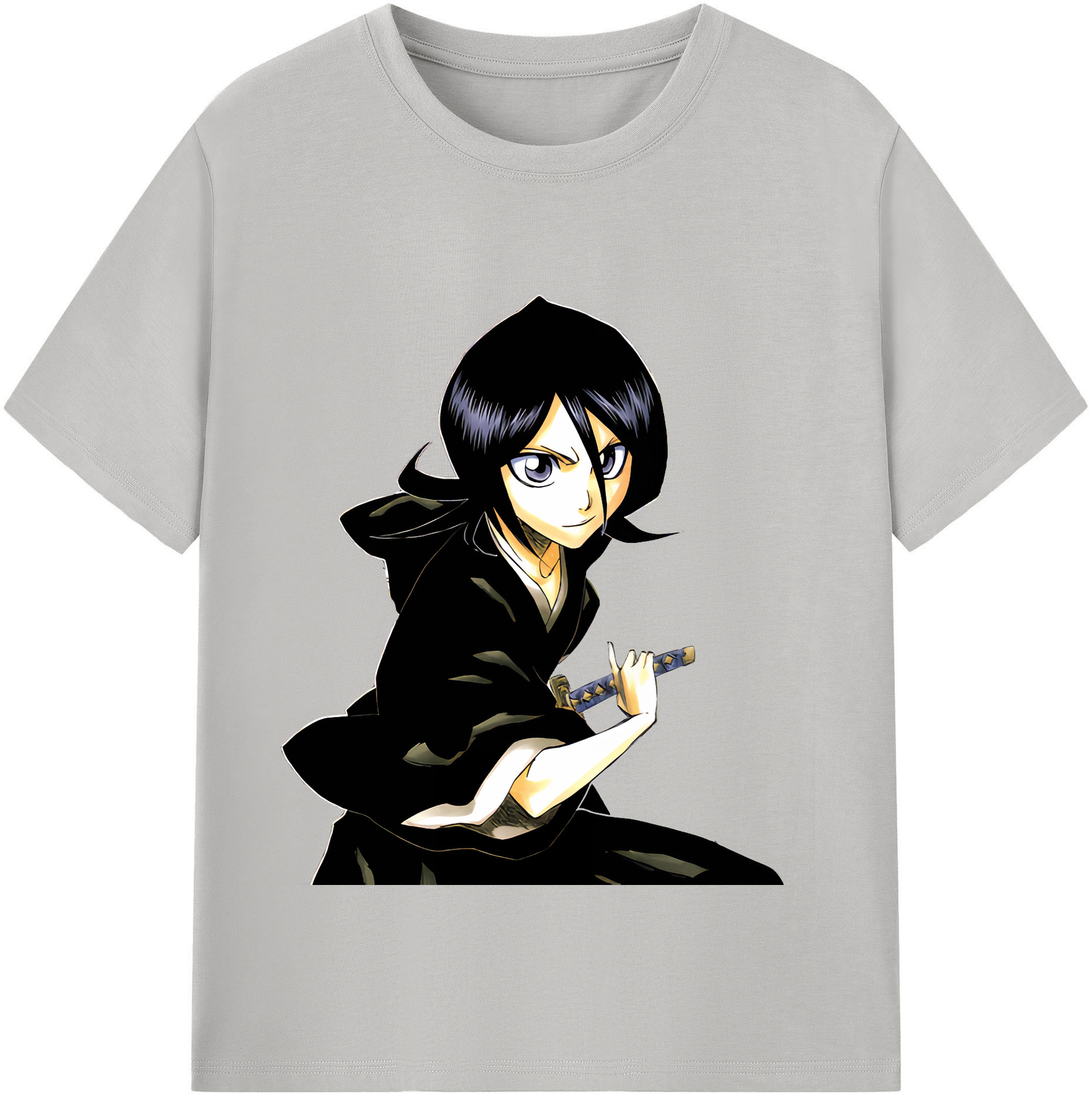 （画像用） ブリーチ 朽木ルキア BLEACH Kuchiki Rukia レディースカジュアルプリントTシャツ（綿100％）