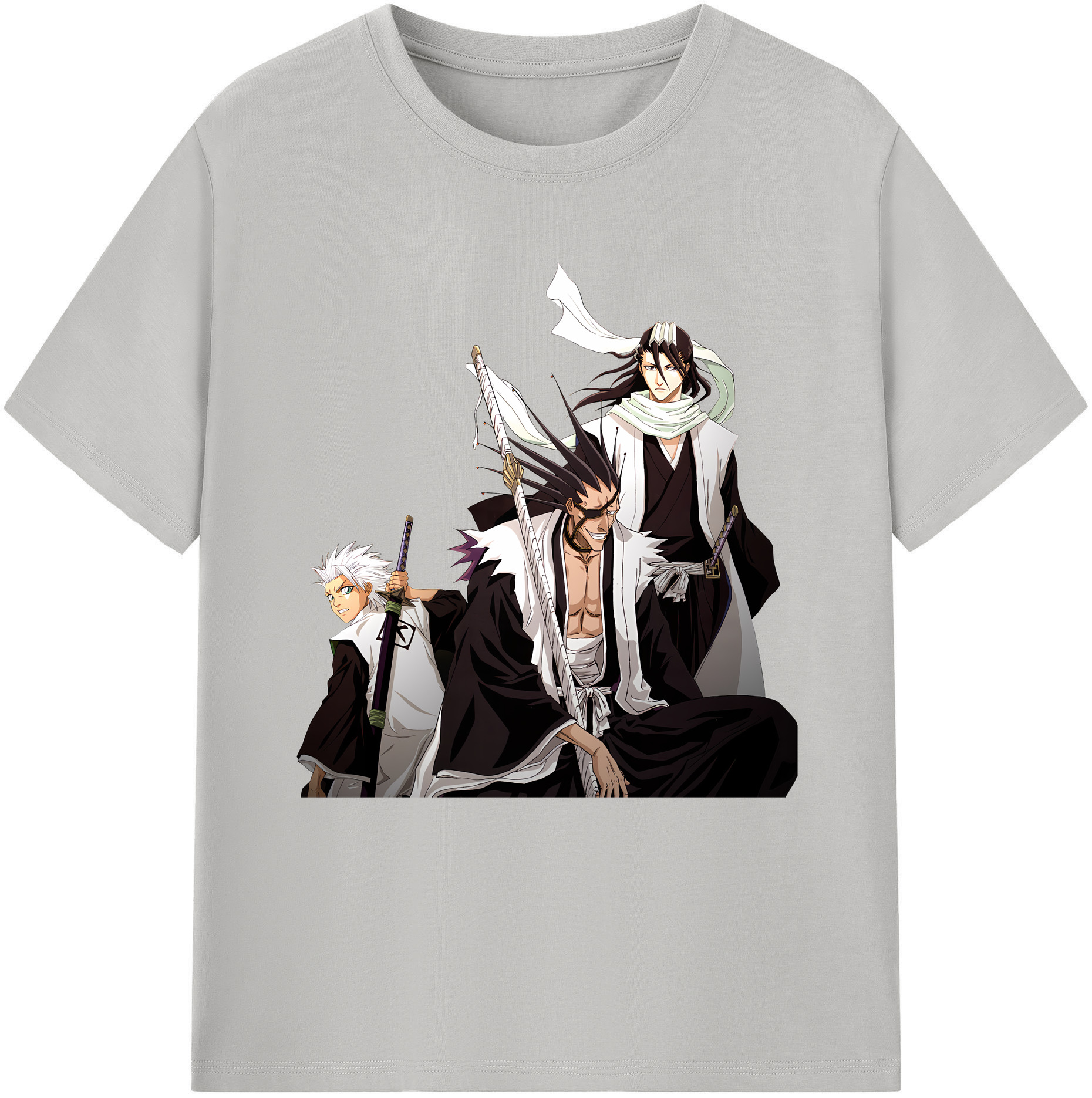 （画像用） ブリーチ ざらき けんぱち BLEACH Zaraki Kenpachi レディースカジュアルプリントTシャツ（綿100％）