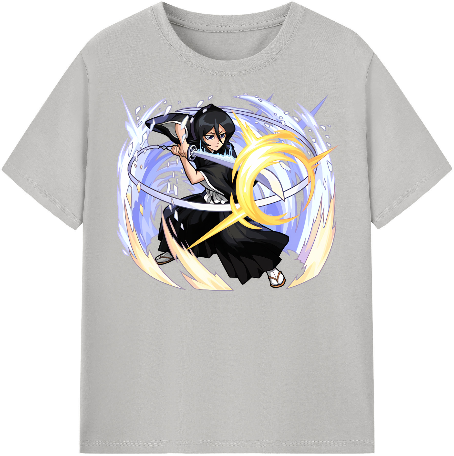 （画像用） ブリーチ 朽木ルキア BLEACH Kuchiki Rukia レディースカジュアルプリントTシャツ（綿100％）