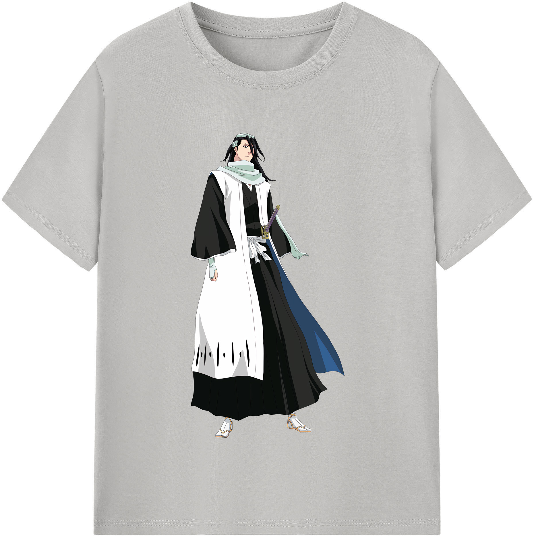 （画像用） ブリーチ くちき びゃくや BLEACH Kuchiki Byakuya レディースカジュアルプリントTシャツ（綿100％）