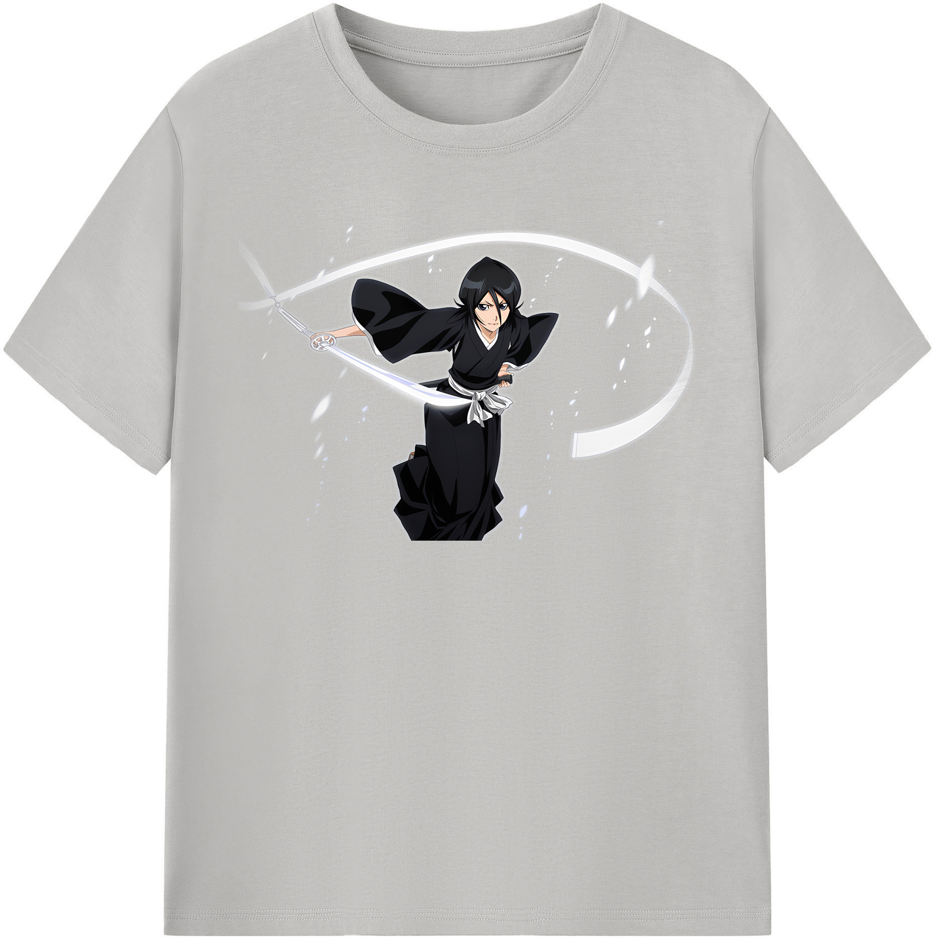 （画像用） ブリーチ 朽木ルキア BLEACH Kuchiki Rukia レディースカジュアルプリントTシャツ（綿100％）