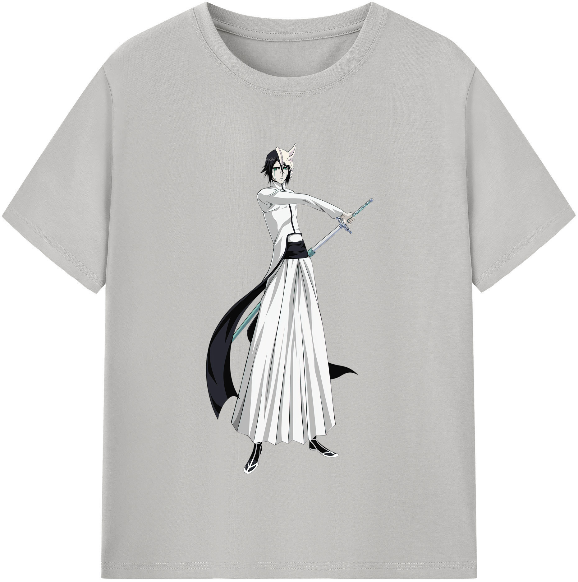 （画像用） ブリーチ ウルキオラ·シファー BLEACH Ulquiorra cifer レディースカジュアルプリントTシャツ（綿100％）