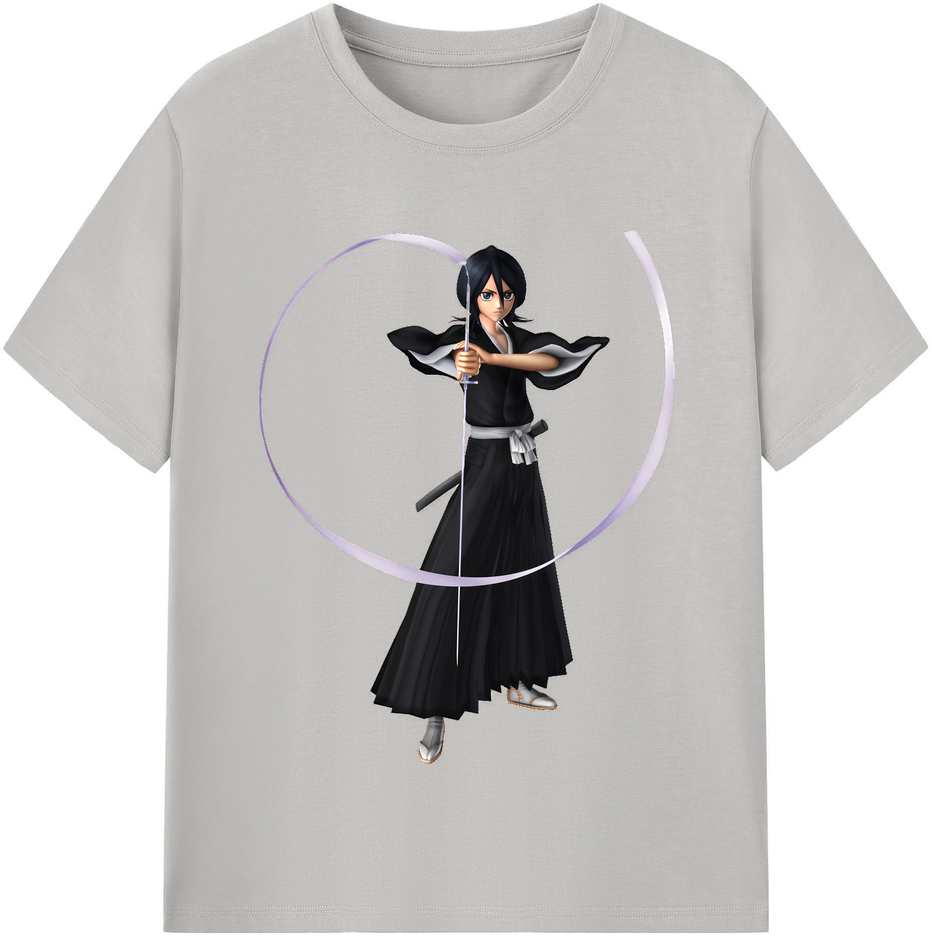（画像用） ブリーチ 朽木ルキア BLEACH Kuchiki Rukia レディースカジュアルプリントTシャツ（綿100％）