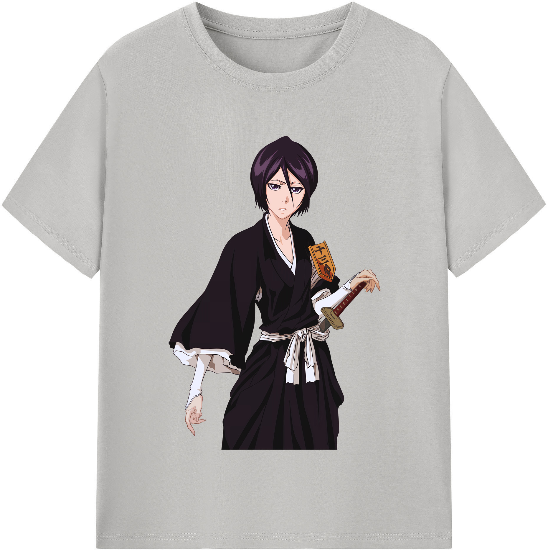 （画像用） ブリーチ 朽木ルキア BLEACH Kuchiki Rukia レディースカジュアルプリントTシャツ（綿100％）