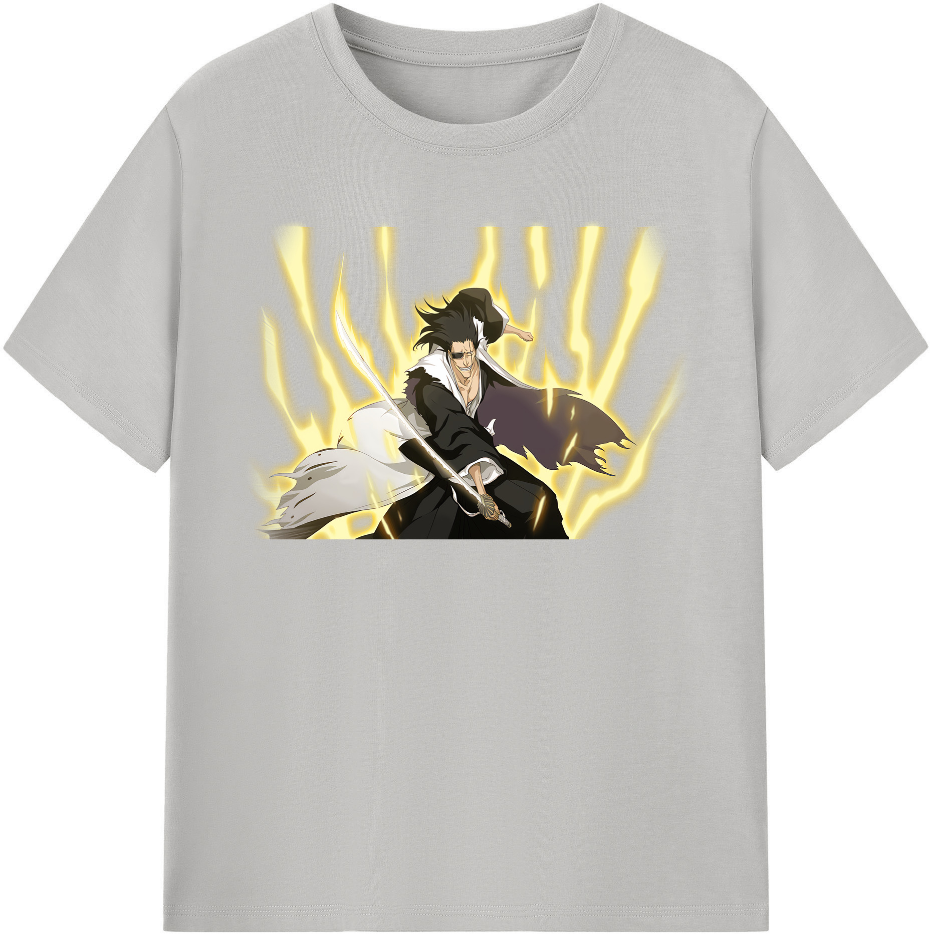 （画像用） ブリーチ ざらき けんぱち BLEACH Zaraki Kenpachi レディースカジュアルプリントTシャツ（綿100％）