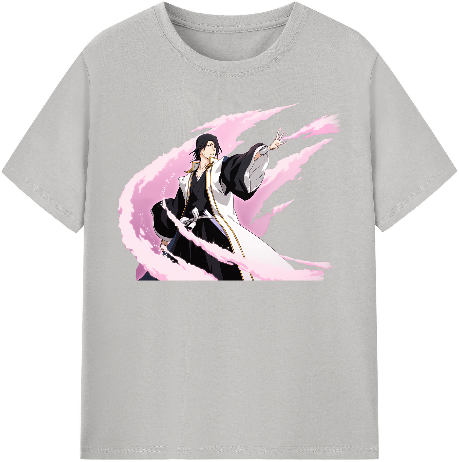 （画像用） ブリーチ くちき びゃくや BLEACH Kuchiki Byakuya レディースカジュアルプリントTシャツ（綿100％）
