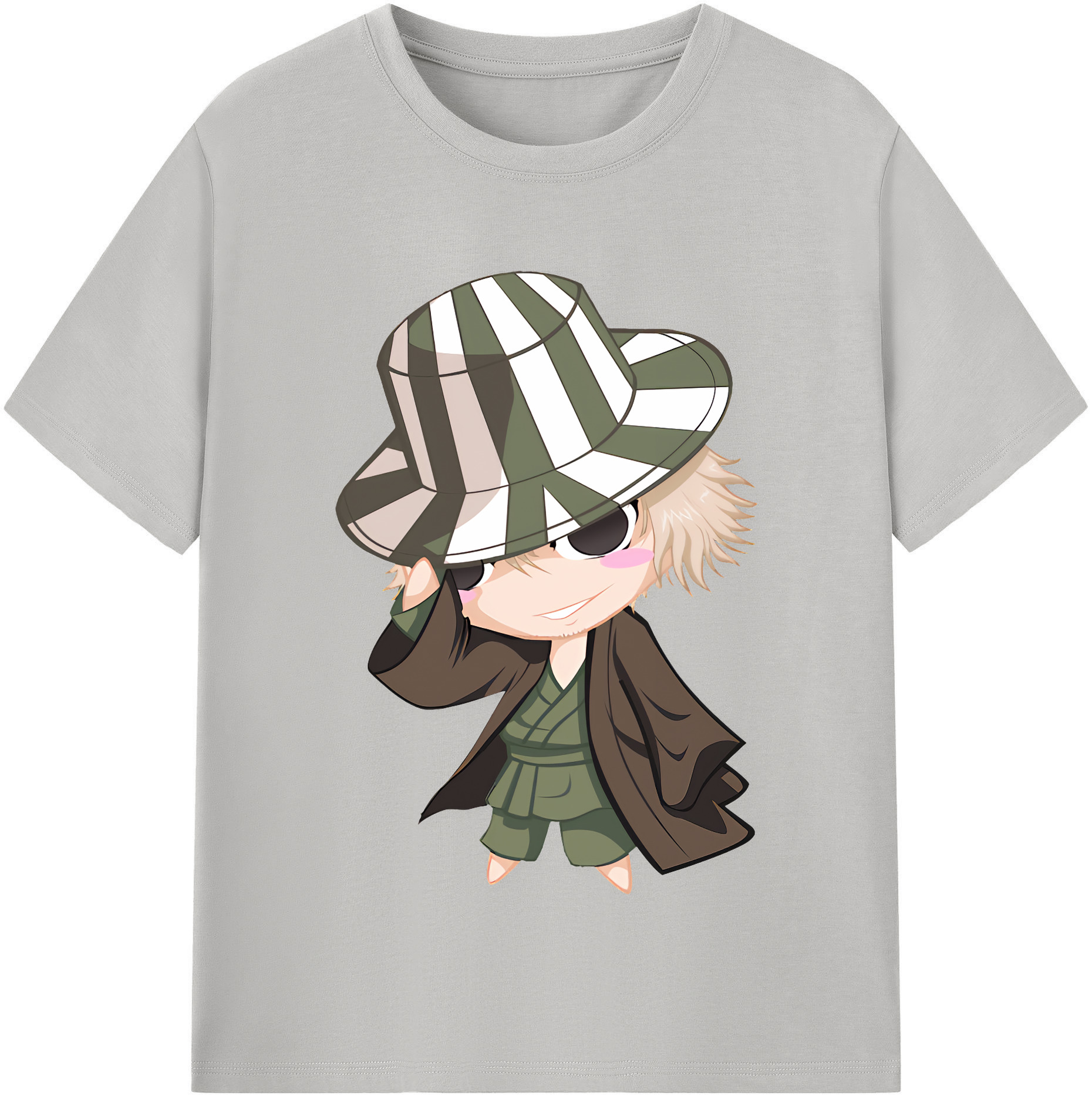 （画像用） "ブリーチ 浦原 喜助（うらはら きすけ） BLEACH Urahara Kisuke " レディースカジュアルプリントTシャツ（綿100％）