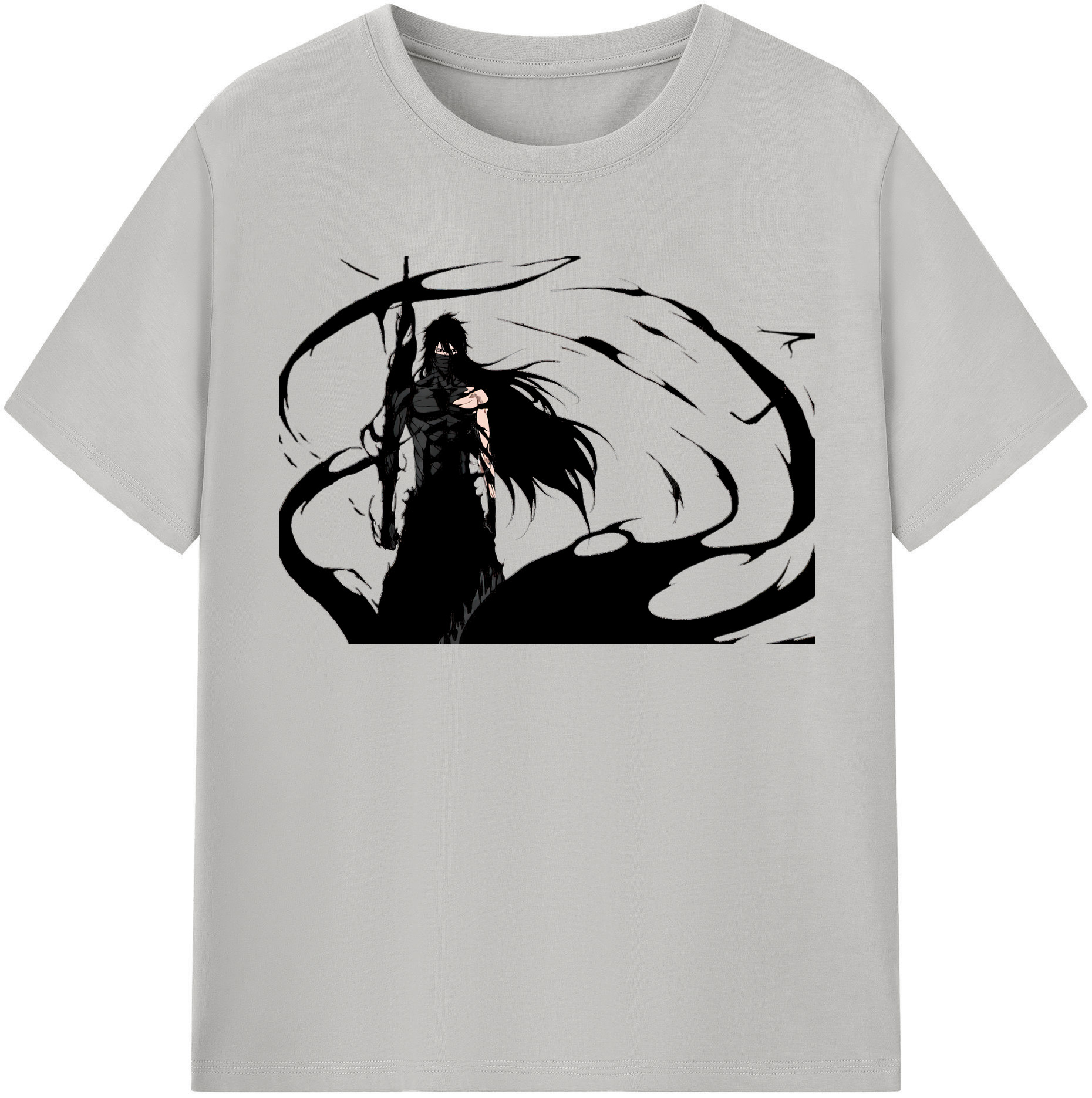 （画像用） ブリーチ 黒崎一護（くろさき いちご）BLEACH Kurosaki Ichigo レディースカジュアルプリントTシャツ（綿100％）